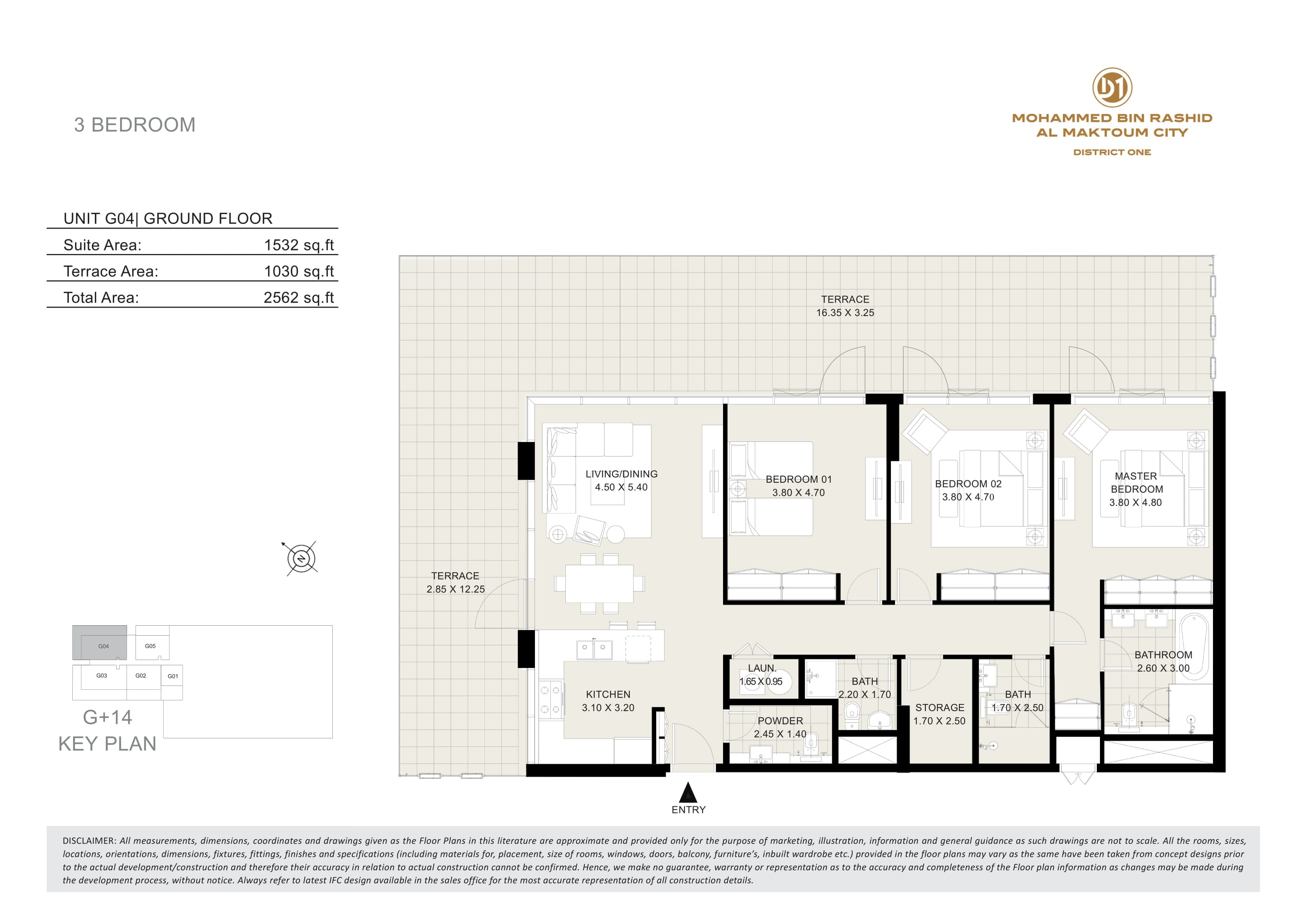 Seagull Point, 3-Bed Floor Plan, type: 3 Bedroom