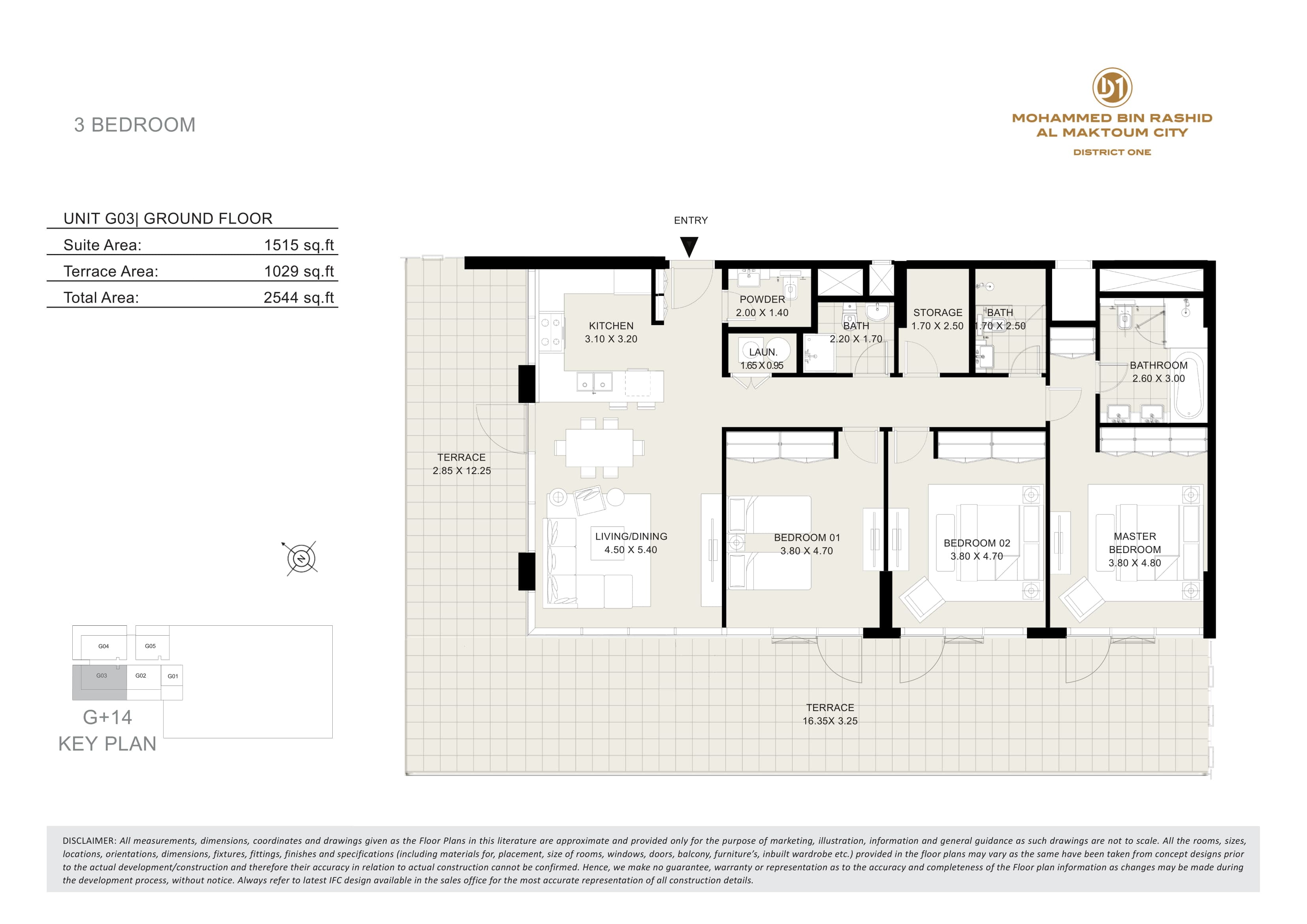 Seagull Point, 3-Bed Floor Plan, type: 3 Bedroom