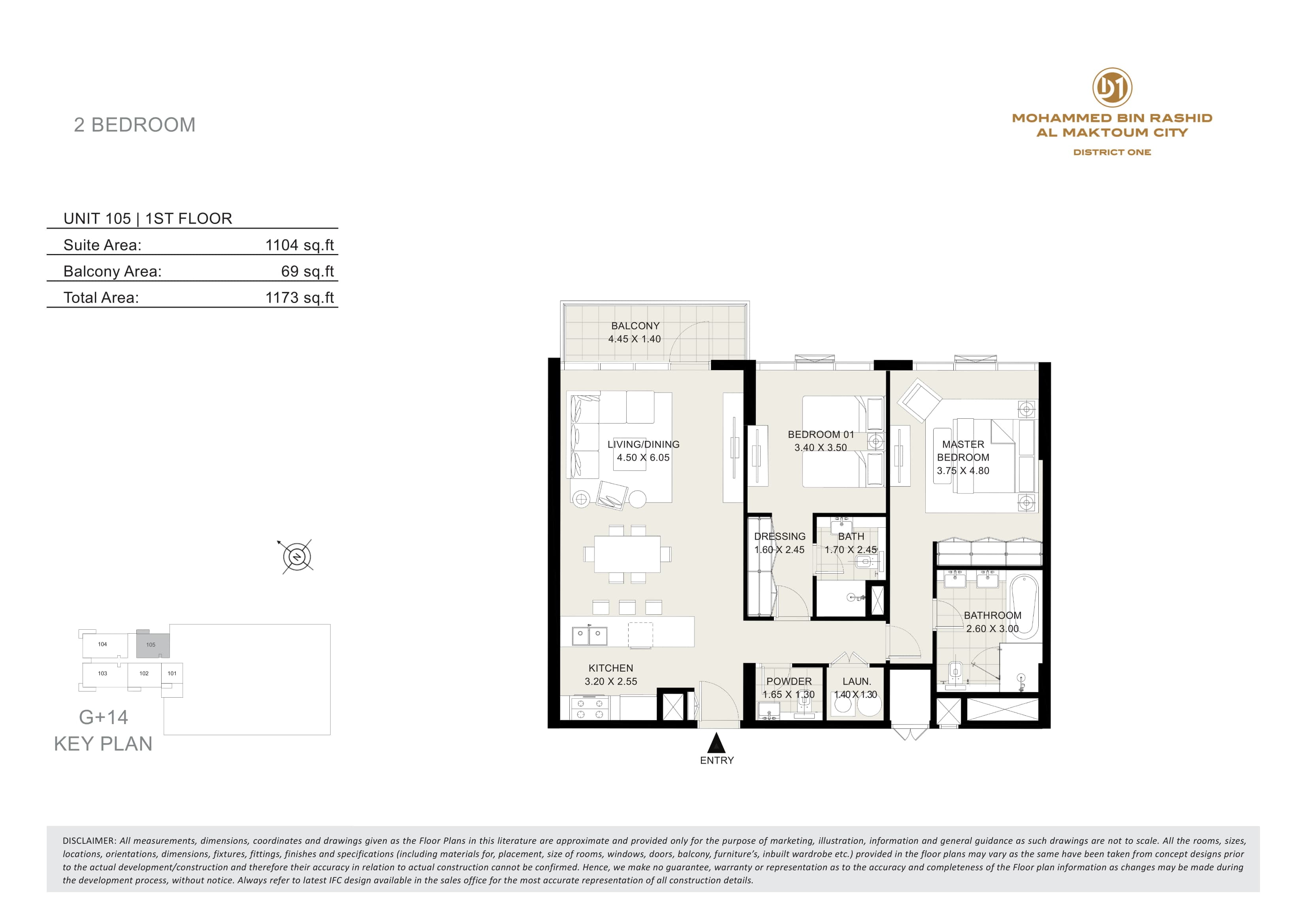 Seagull Point, 2-Bed Floor Plan, type: 2 Bedroom
