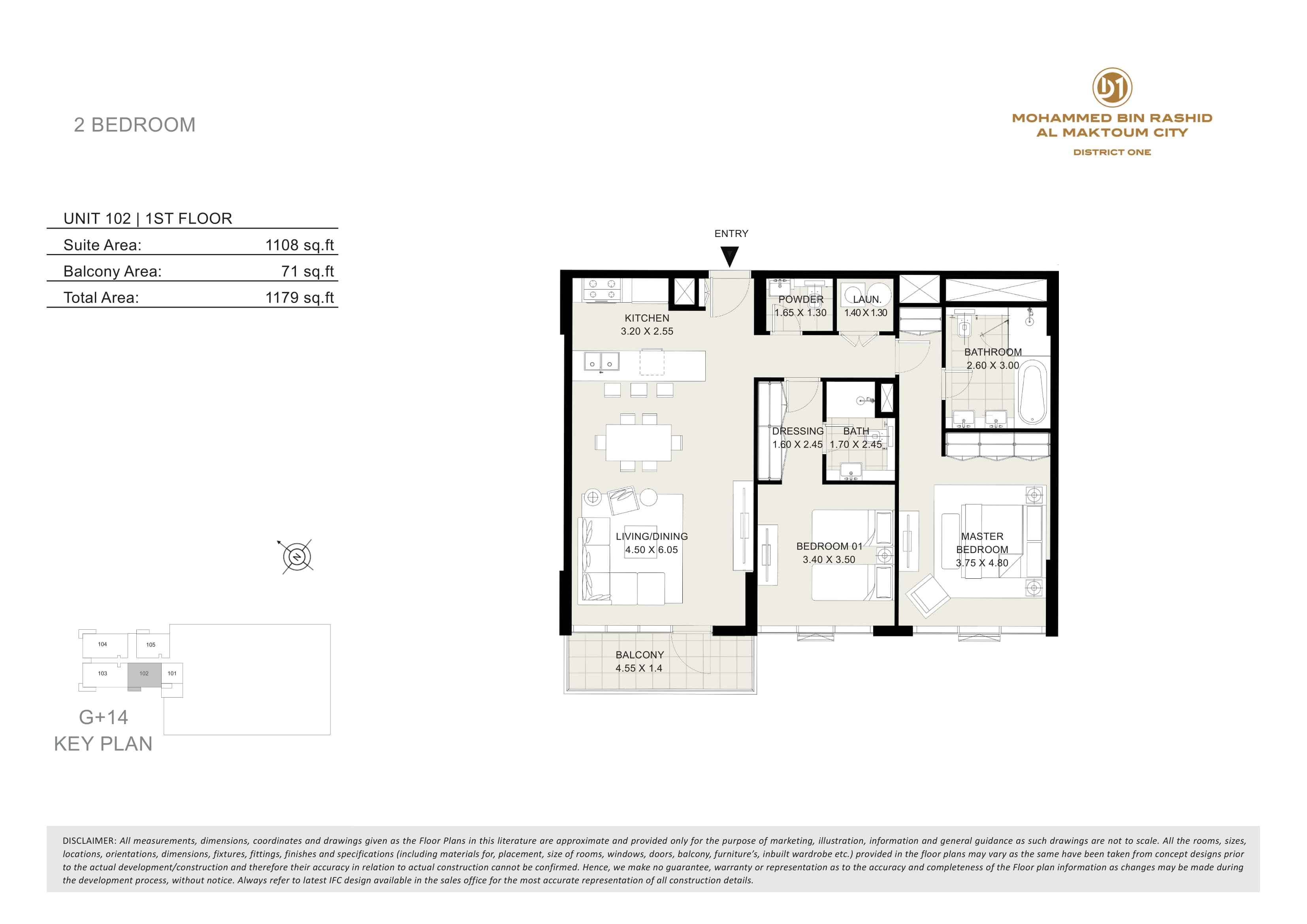 Seagull Point, 2-Bed Floor Plan, type: 2 Bedroom