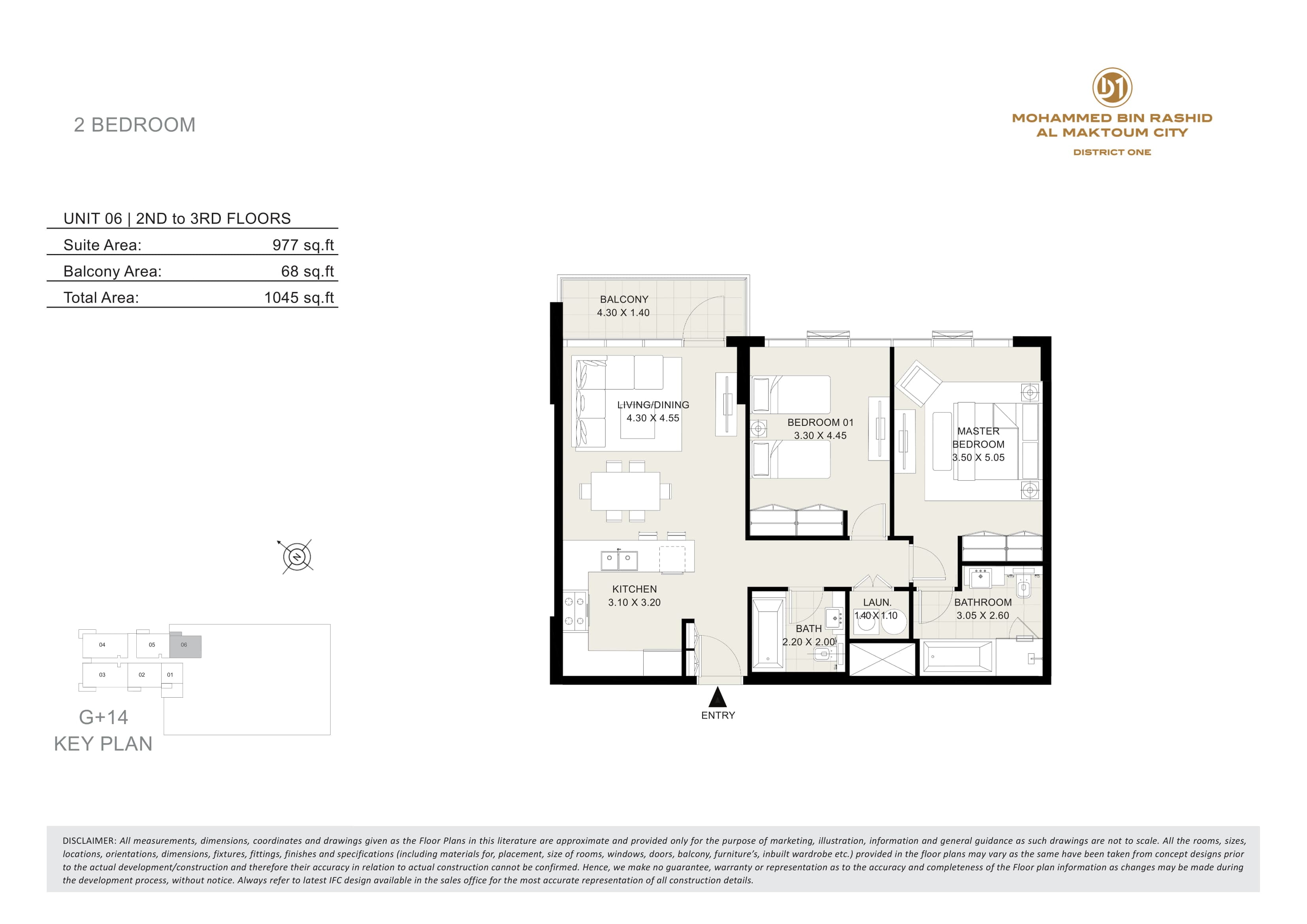 Seagull Point, 2-Bed Floor Plan, type: 2 Bedroom