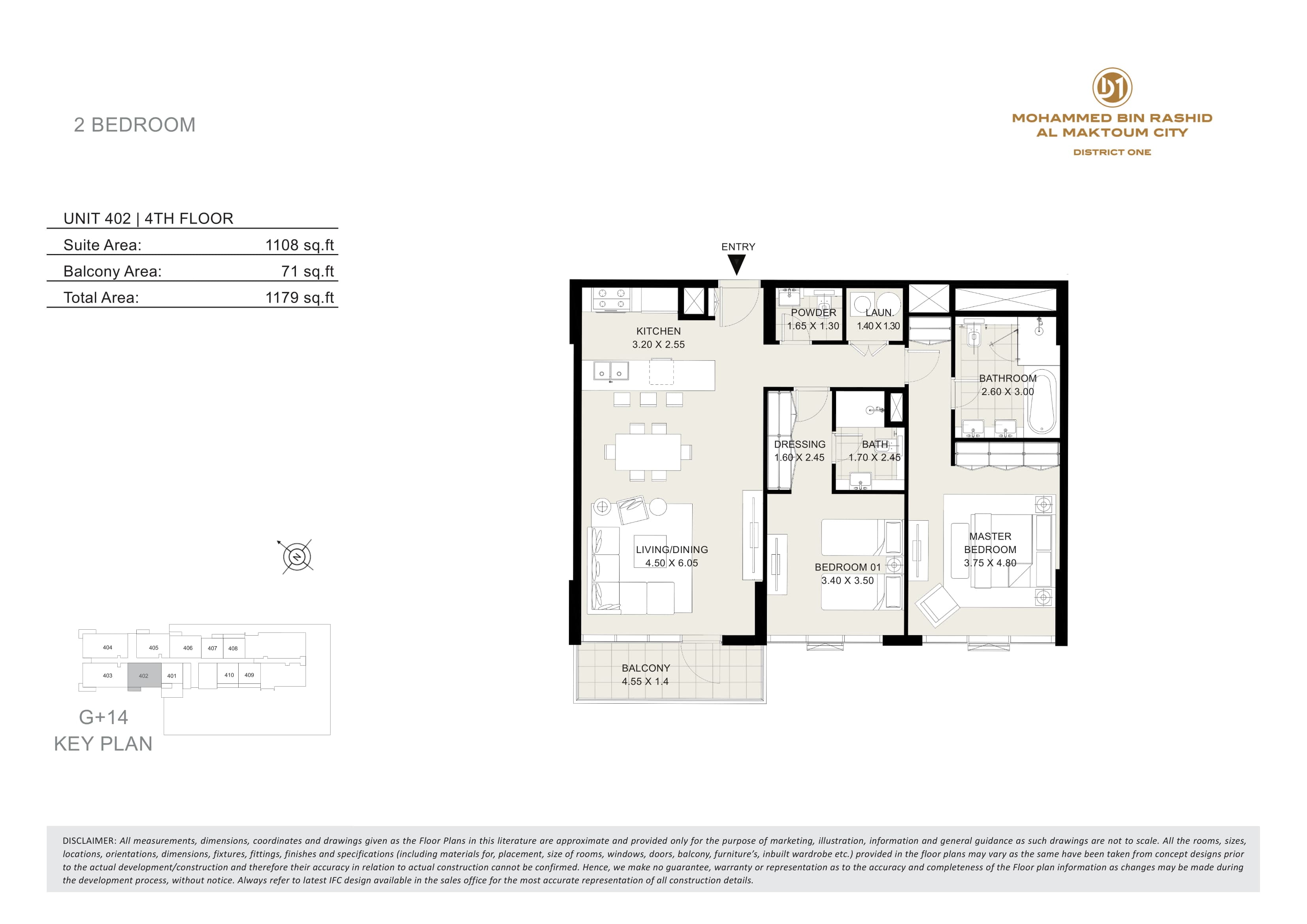 Seagull Point, 2-Bed Floor Plan, type: 2 Bedroom
