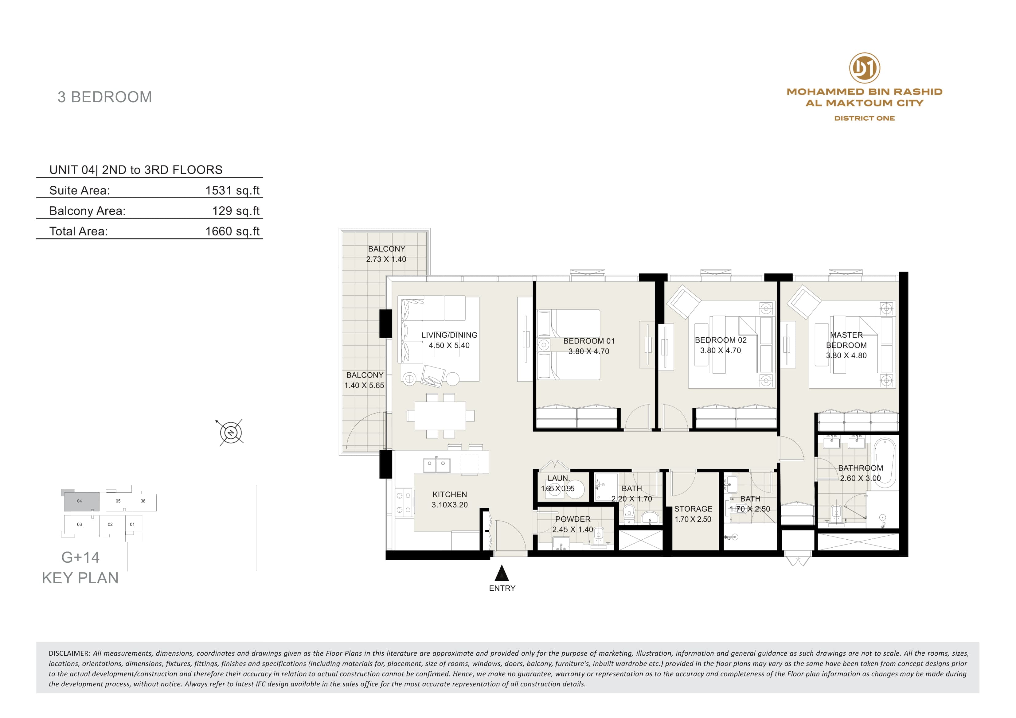 Seagull Point, 3-Bed Floor Plan, type: 3 Bedroom