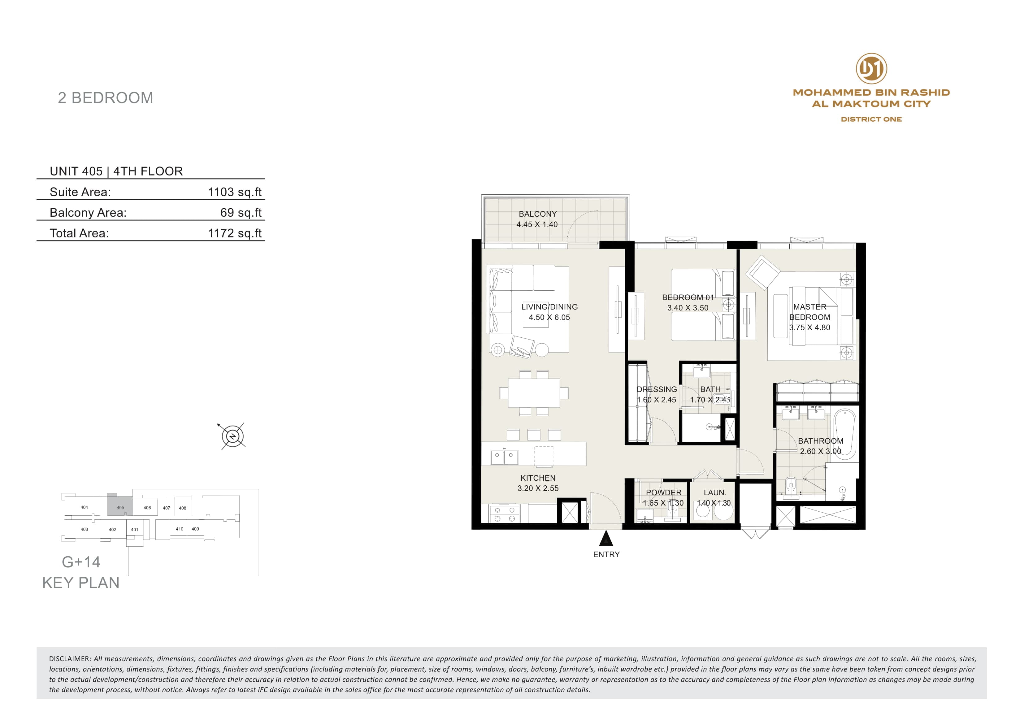Seagull Point, 2-Bed Floor Plan, type: 2 Bedroom