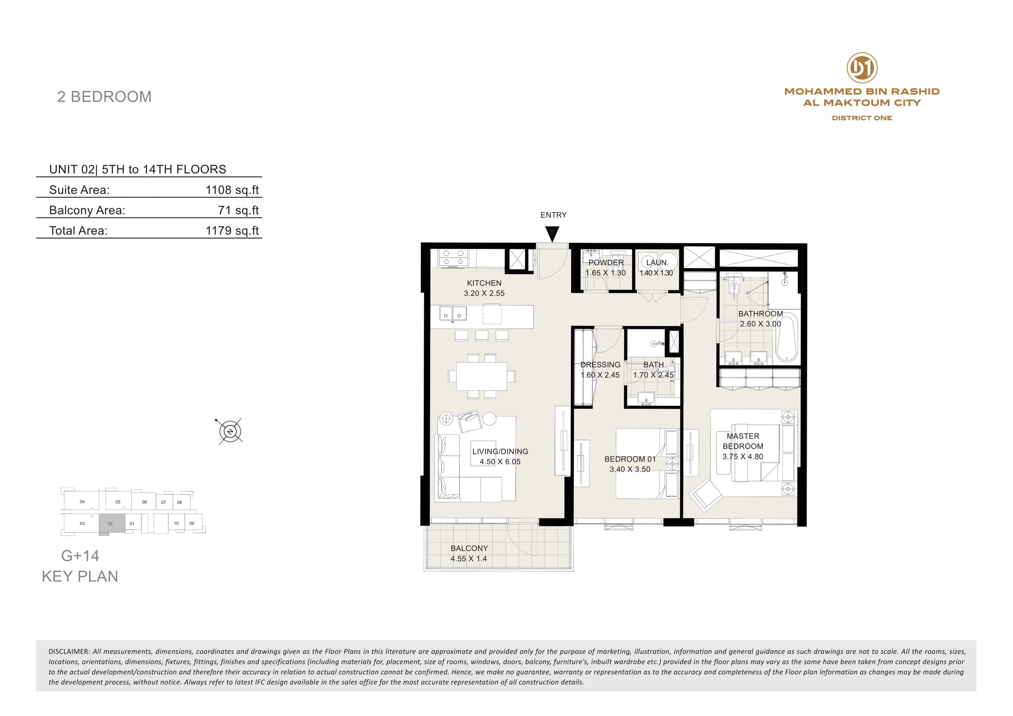 Seagull Point, 2-Bed Floor Plan, type: 2 Bedroom