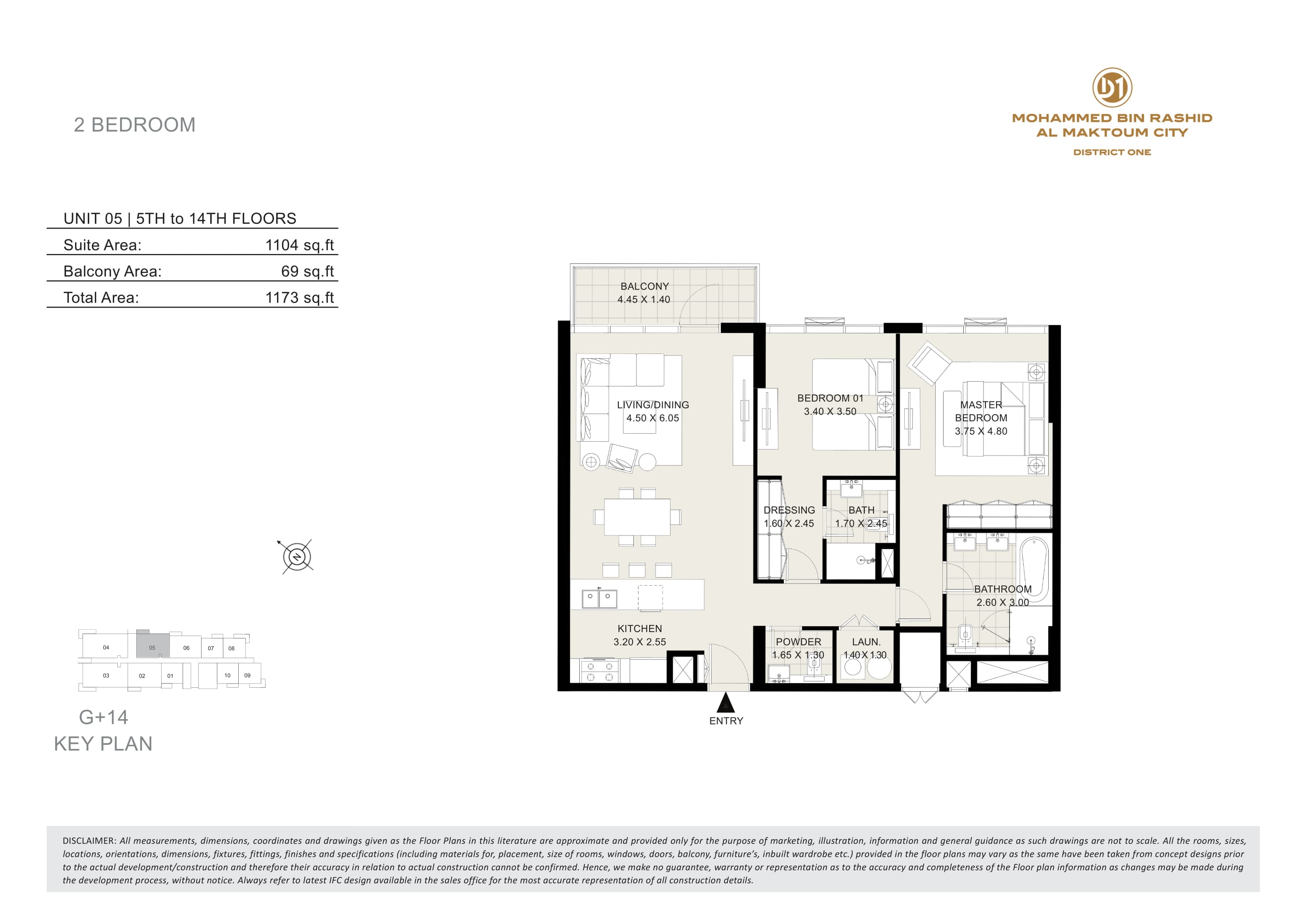 Seagull Point, 2-Bed Floor Plan, type: 2 Bedroom