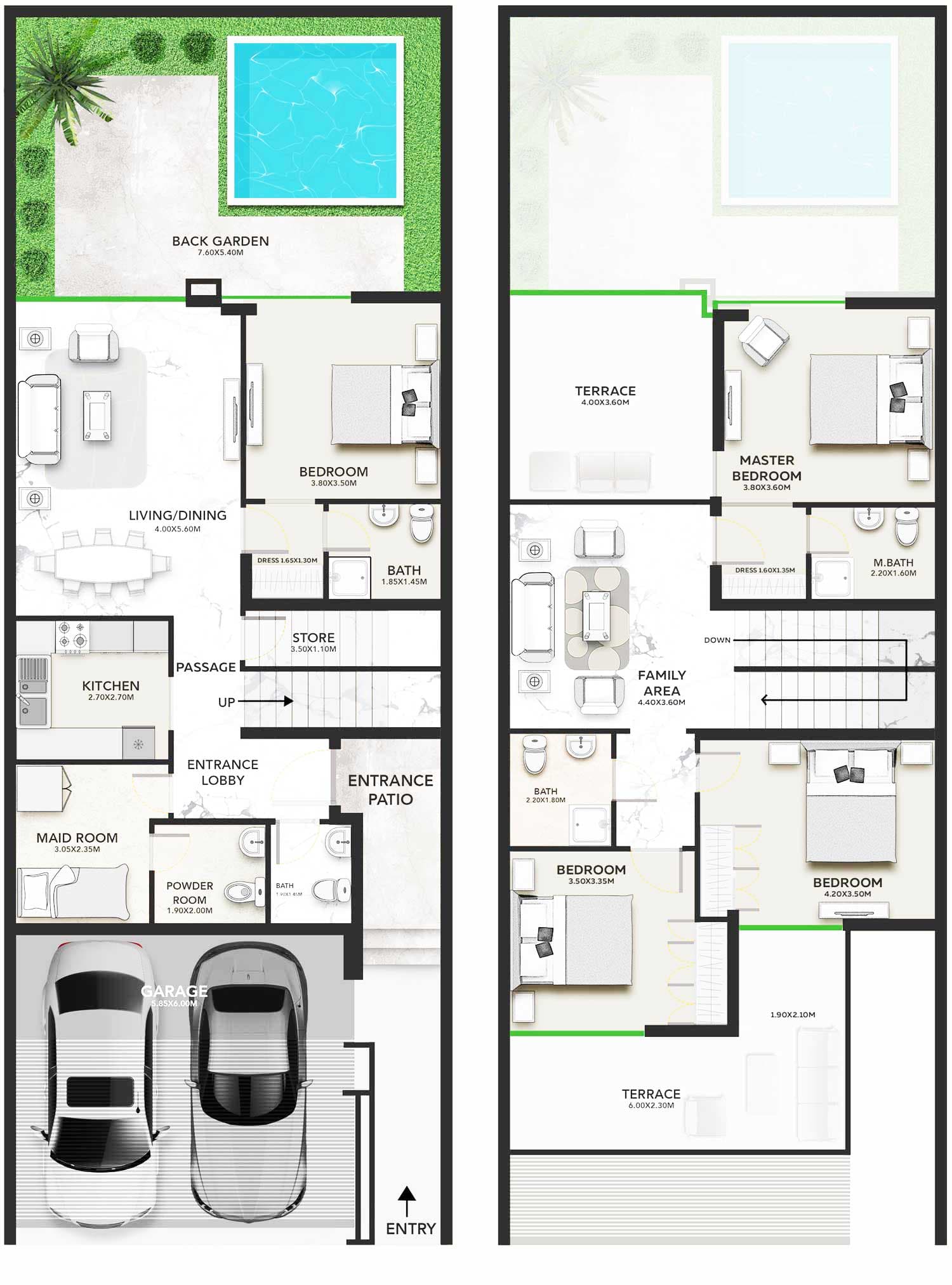 Senses at the Fields, 4-Bed Floor Plan, type: