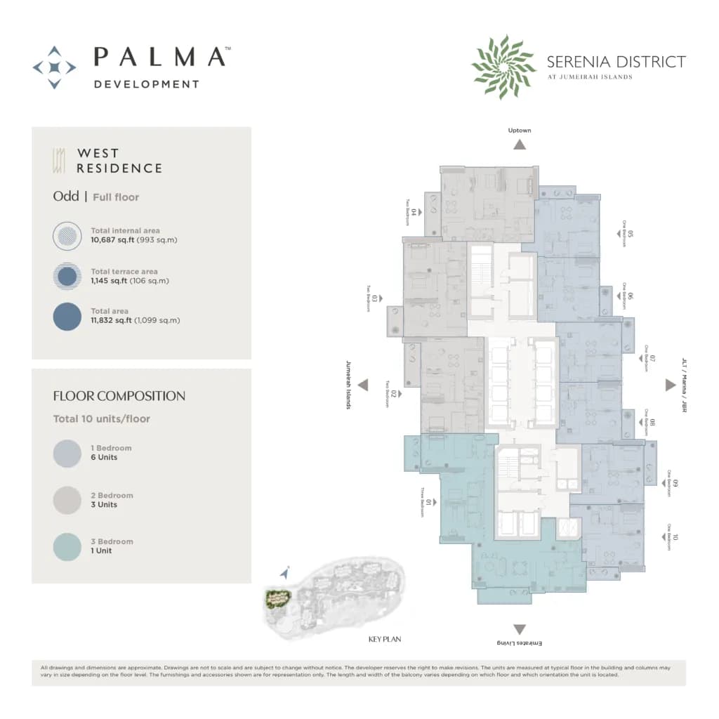 Serenia District, -Bed Floor Plan, type: Odd - Full Floor