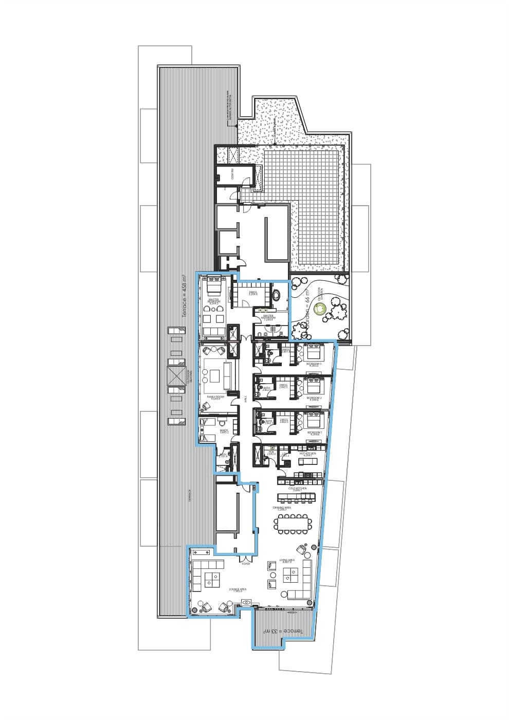 Serenia Residence (not in use), 5-Bed Floor Plan, type: 5