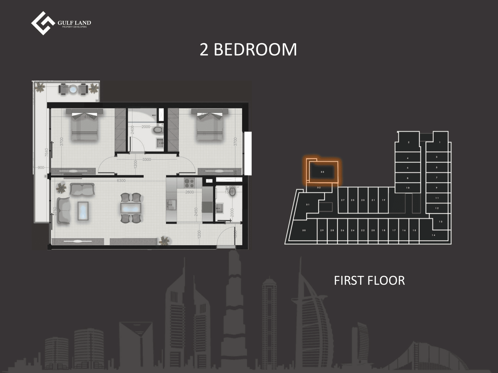 Serenity Lakes 5, 2-Bed Floor Plan, type: