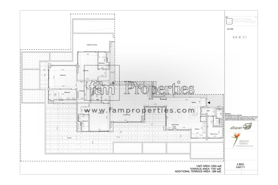 Seventh Heaven, 3-Bed Floor Plan, type: 3 Bedroom