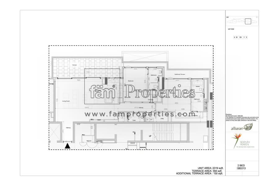 Seventh Heaven, 2-Bed Floor Plan, type: 2 Bedroom