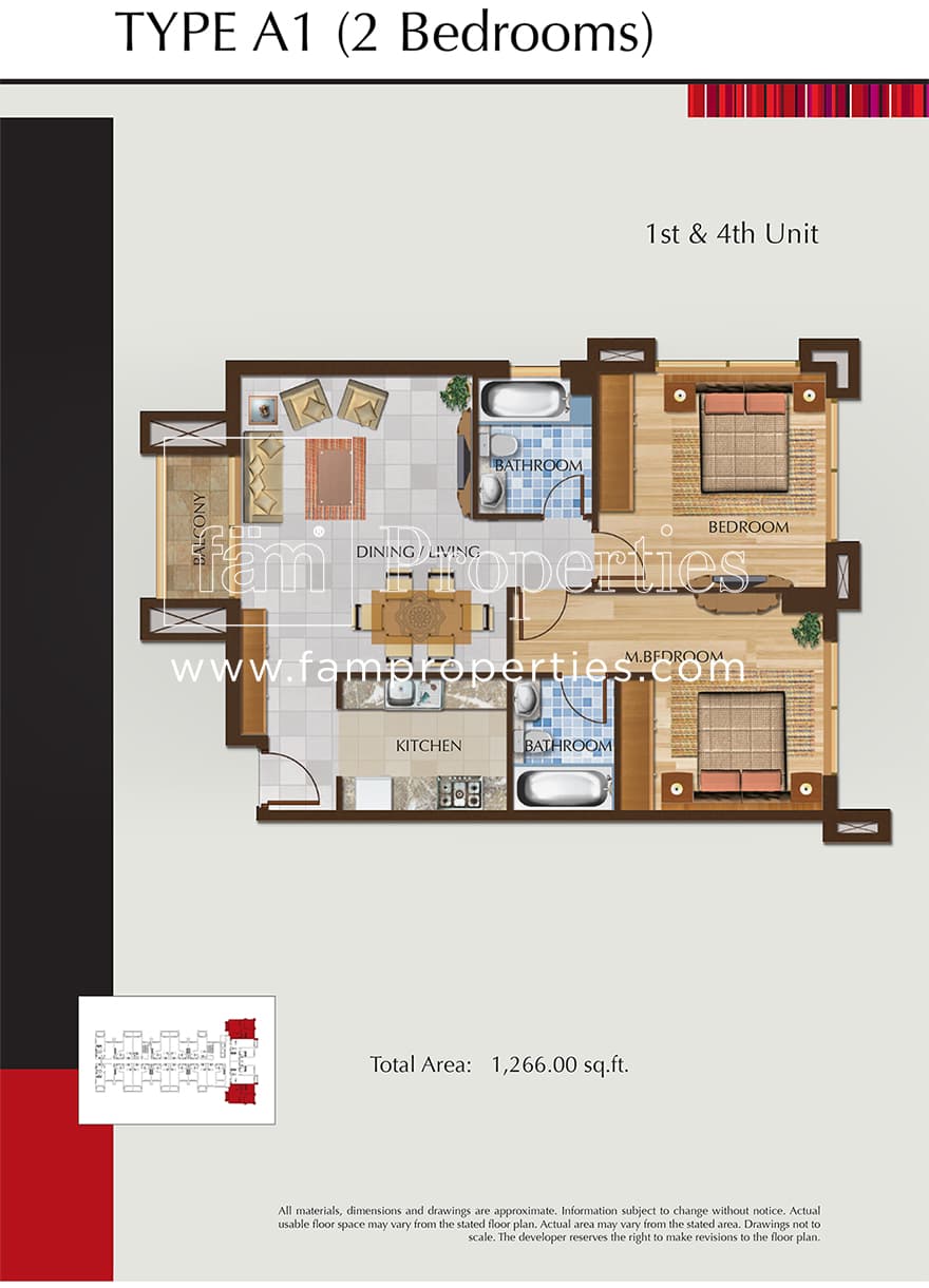 Silicon Avenue, 2-Bed Floor Plan, type: 2 Bedroom