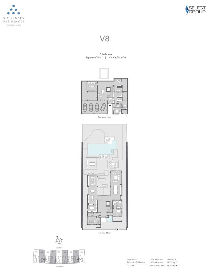 Six Senses Residences, 5-Bed Floor Plan, type: