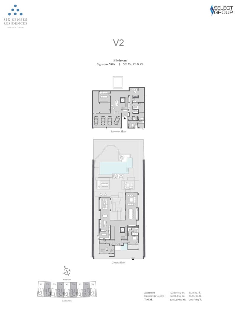 Six Senses Residences, 5-Bed Floor Plan, type:
