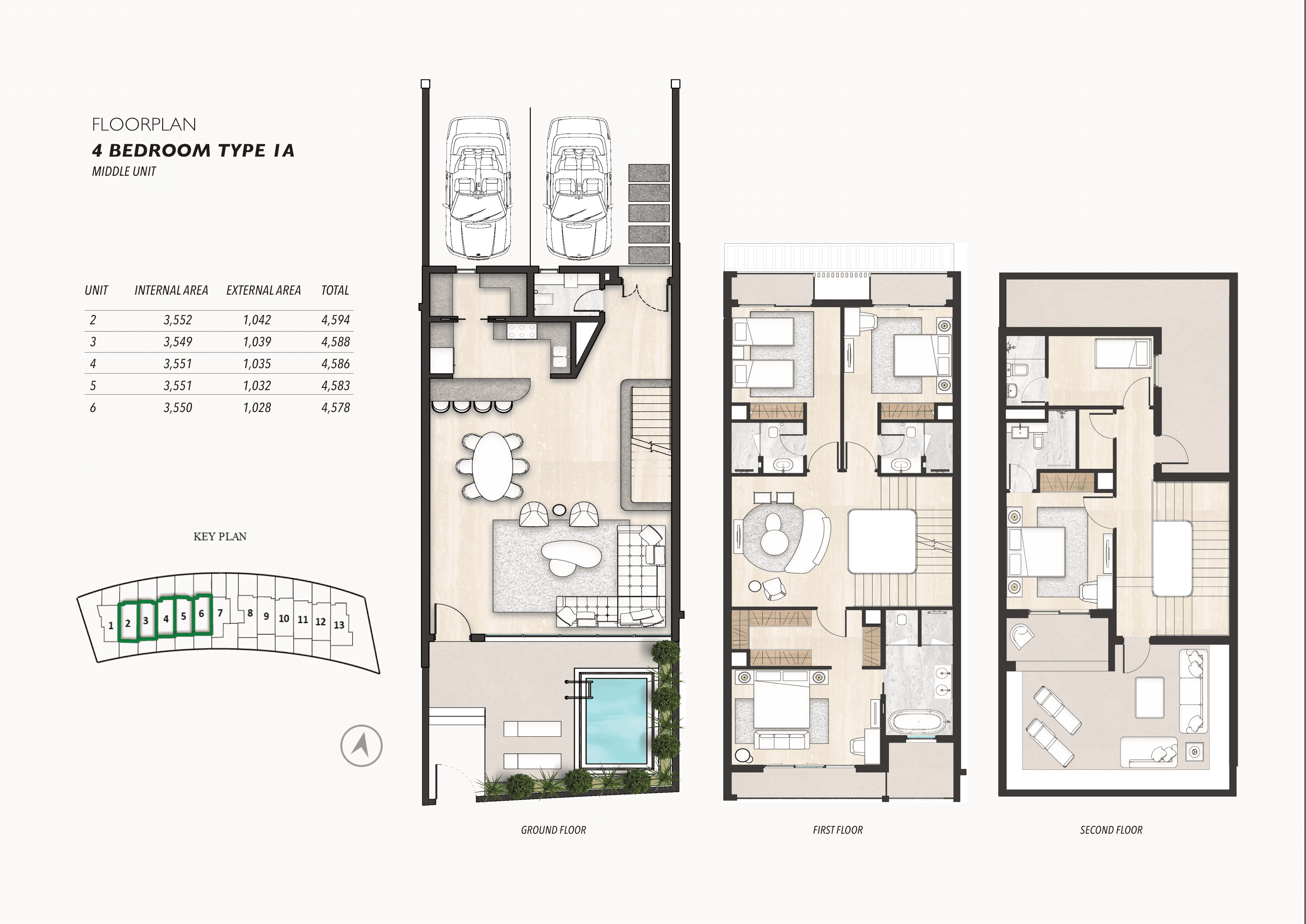 Society House, 4-Bed Floor Plan, type: