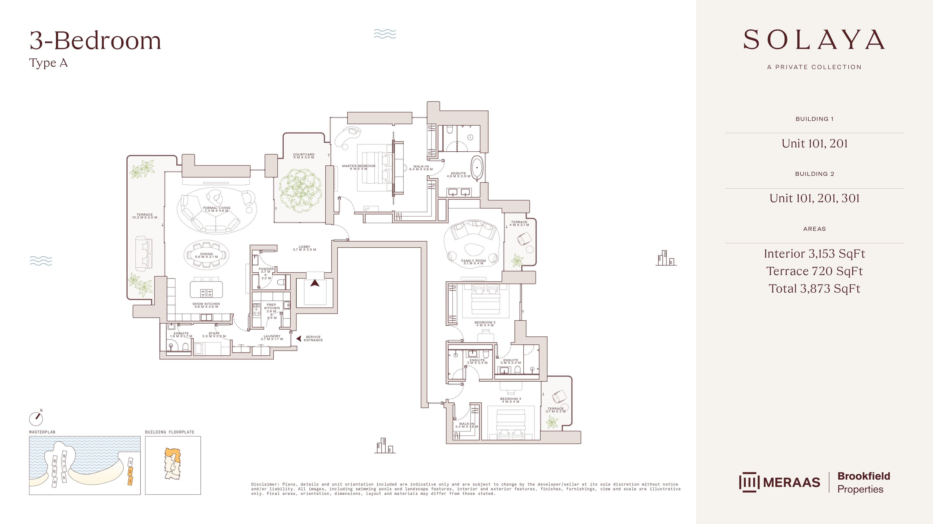 Solaya 1, 3-Bed Floor Plan, type: 3 Bed