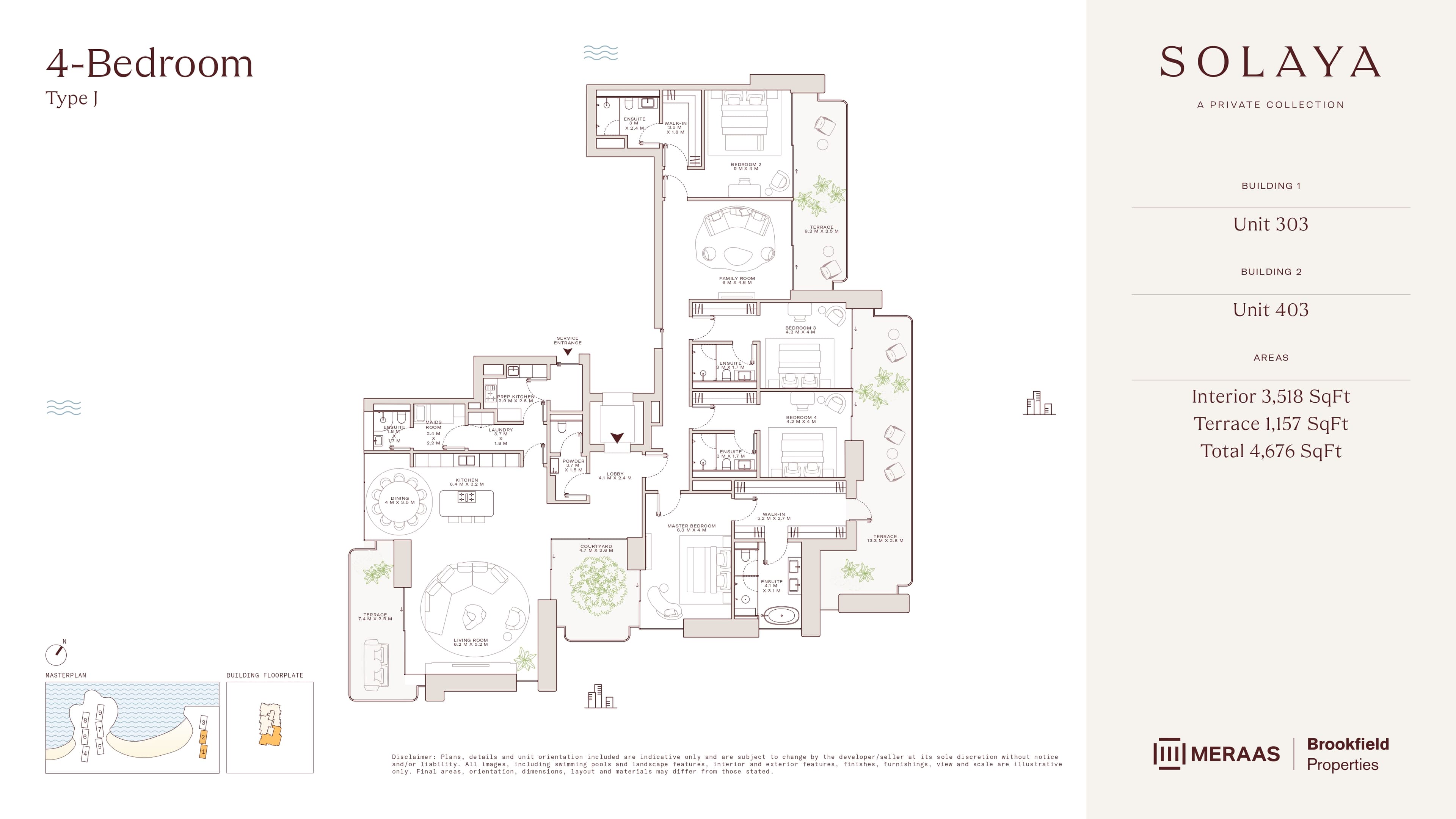 Solaya 1, 4-Bed Floor Plan, type: 4 Bed