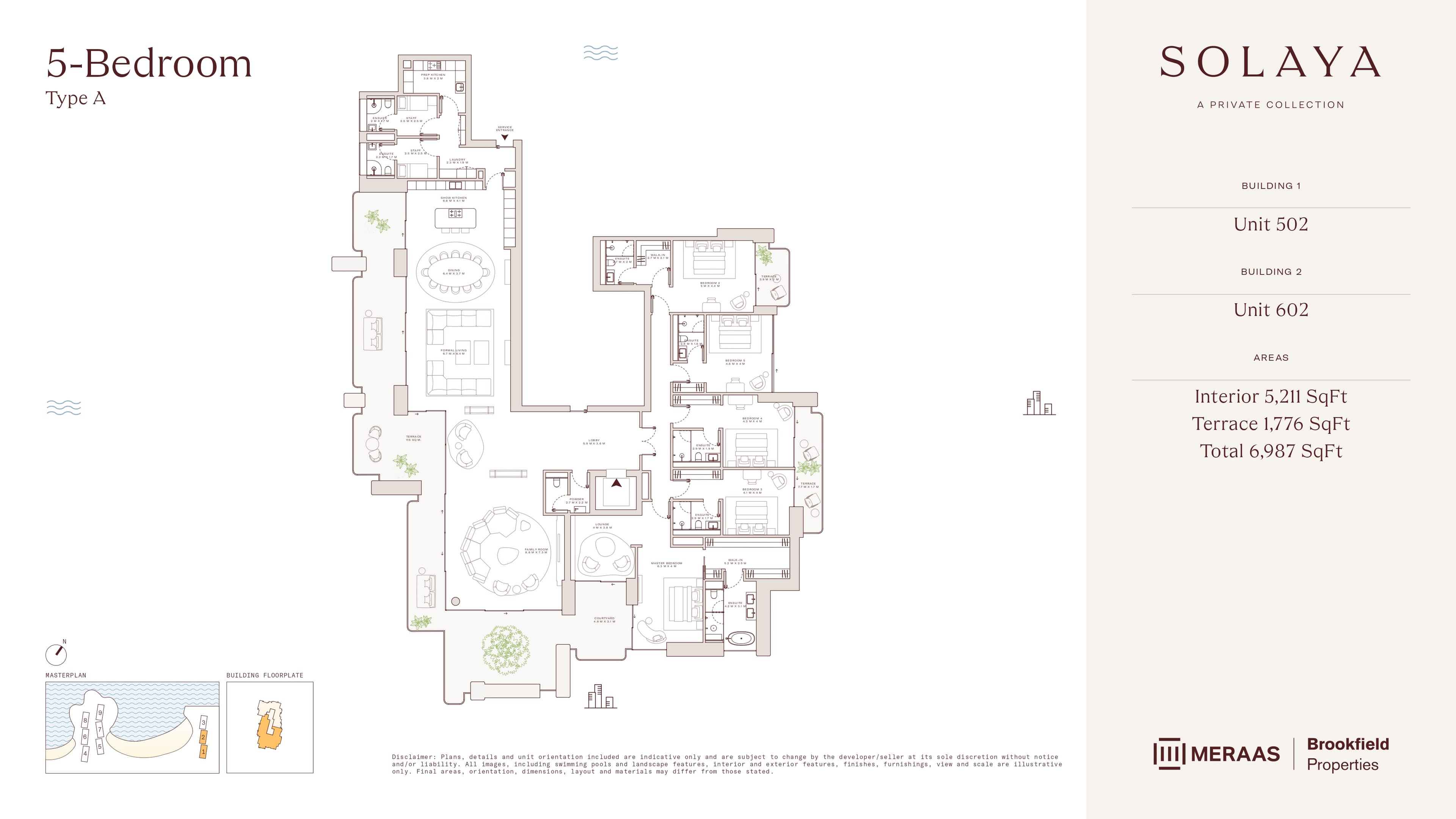 Solaya 1, 5-Bed Floor Plan, type: 5 Bed