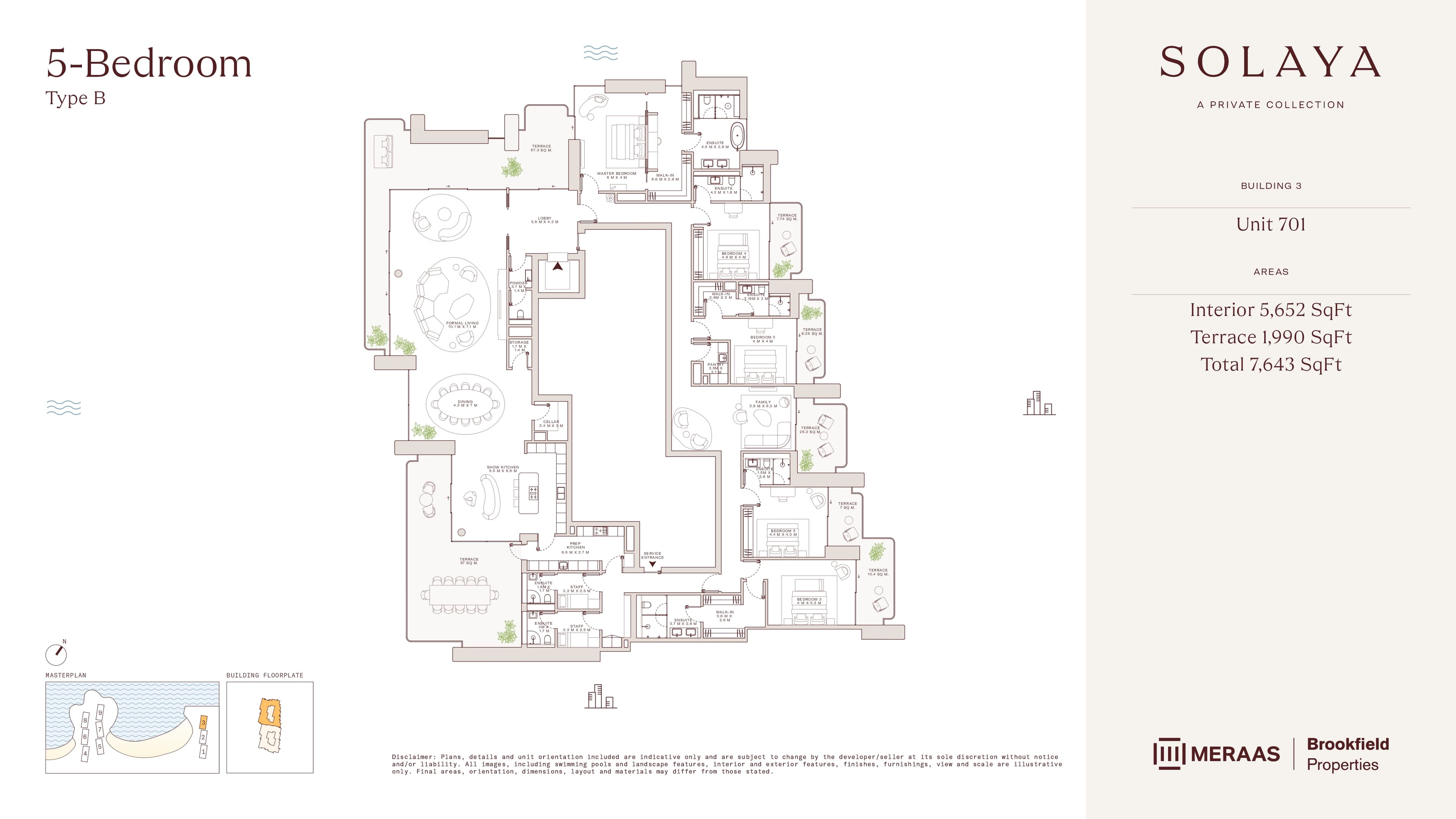 Solaya 1, 5-Bed Floor Plan, type: 5 Bed