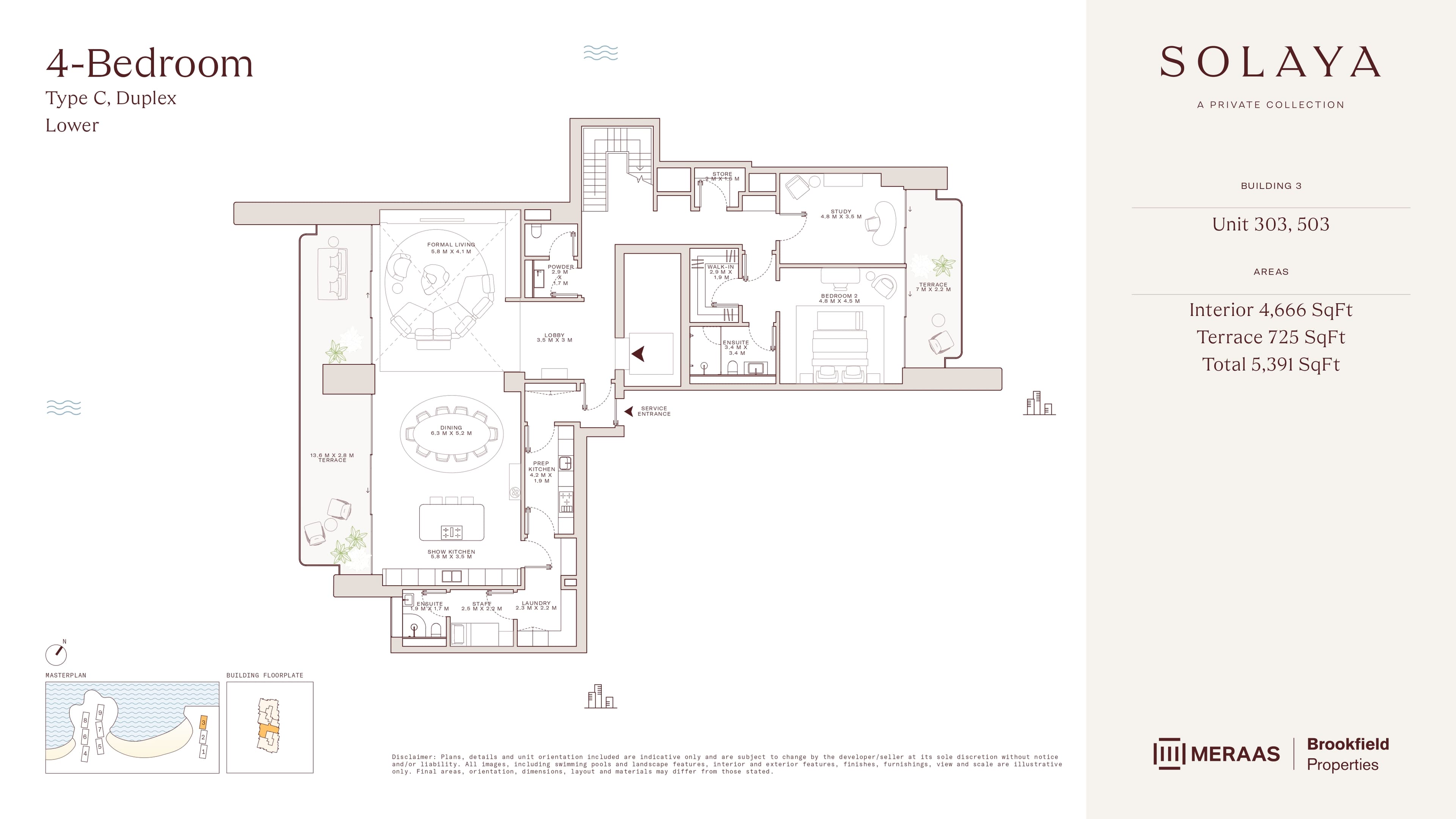 Solaya 1, 4-Bed Floor Plan, type: 4 Bed - Duplex