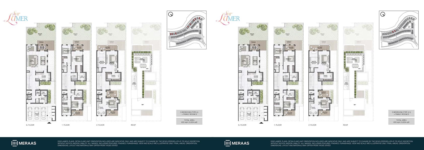 Sur La Mer, 5-Bed Floor Plan, type: 5 Bedroom Type D