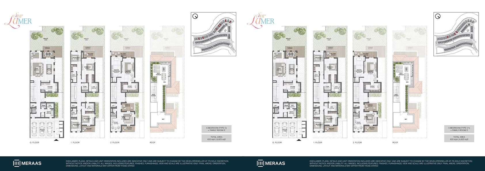 Sur La Mer, 5-Bed Floor Plan, type: 5 Bedroom Type C