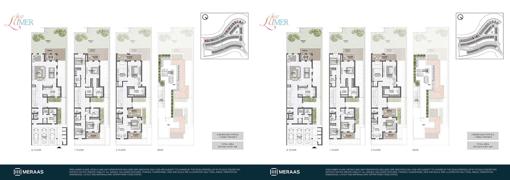 Sur La Mer, 5-Bed Floor Plan, type: 5 Bedroom Type B