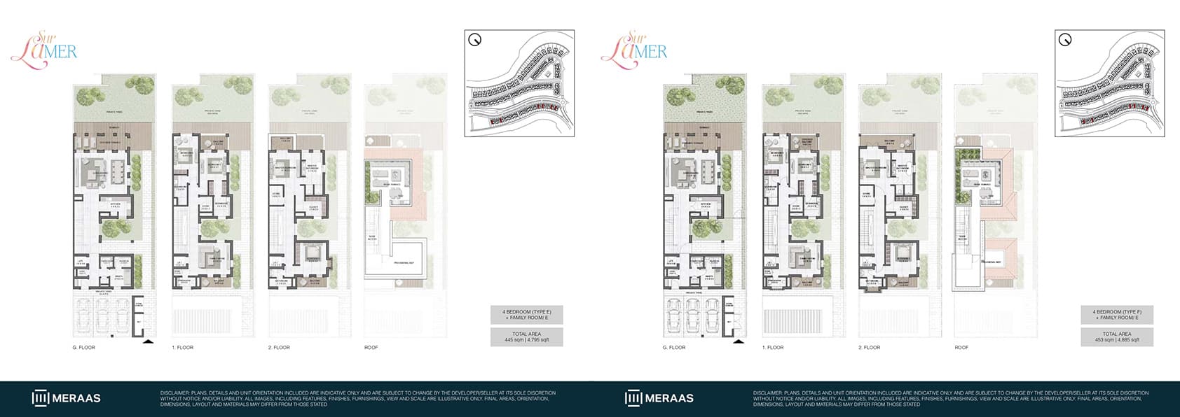 Sur La Mer, 4-Bed Floor Plan, type: 4 Bedroom Type E