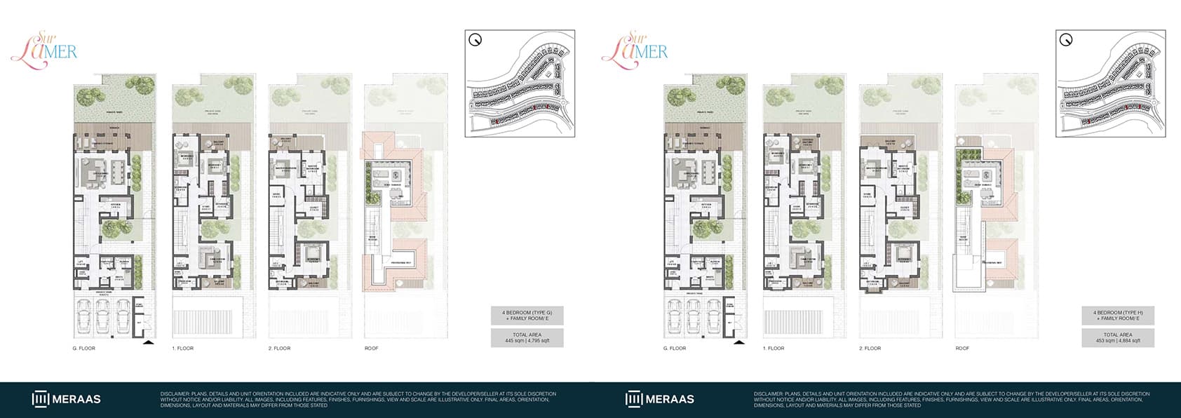 Sur La Mer, 4-Bed Floor Plan, type: 4 Bedroom Type G
