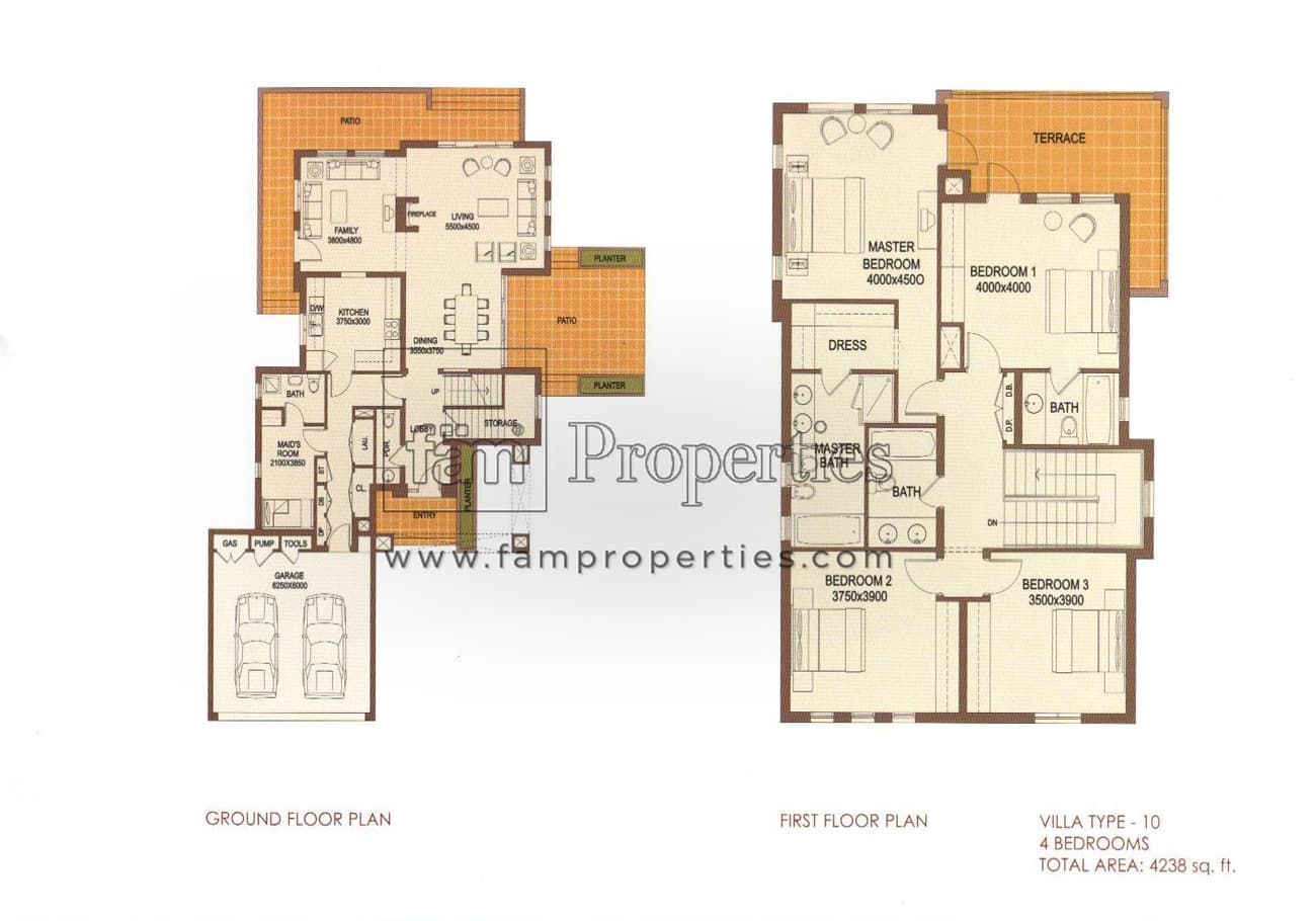 Terra Nova, 4-Bed Floor Plan, type: 4 Bedrooms Type 10