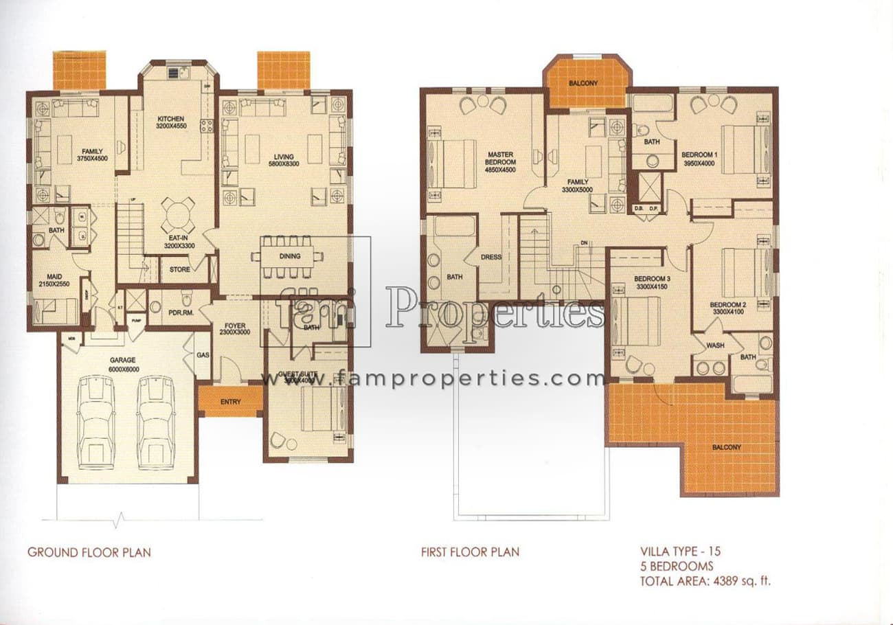 Terra Nova, 5-Bed Floor Plan, type: 5 Bedrooms Type 15