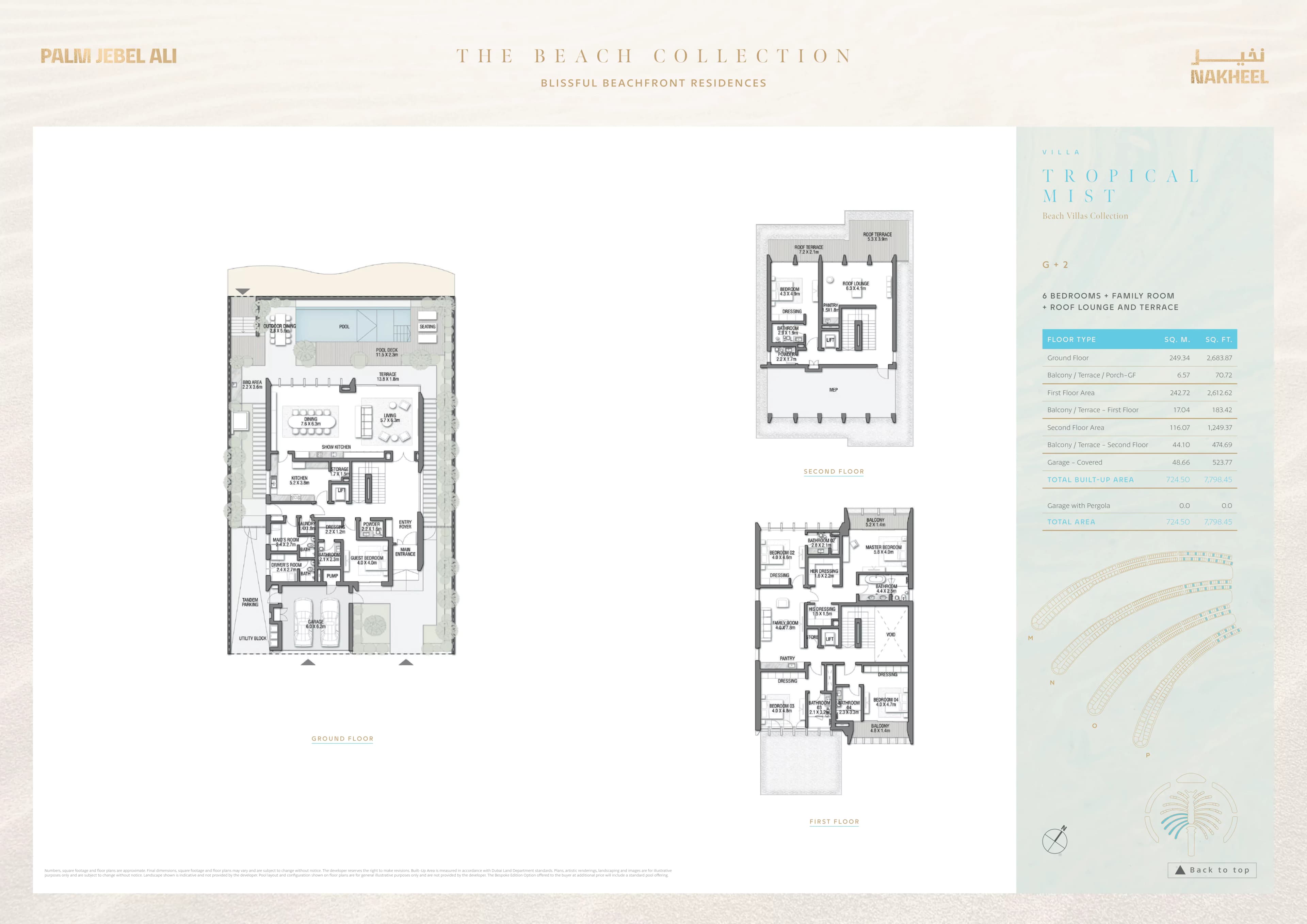 The Beach Collection, 6-Bed Floor Plan, type: