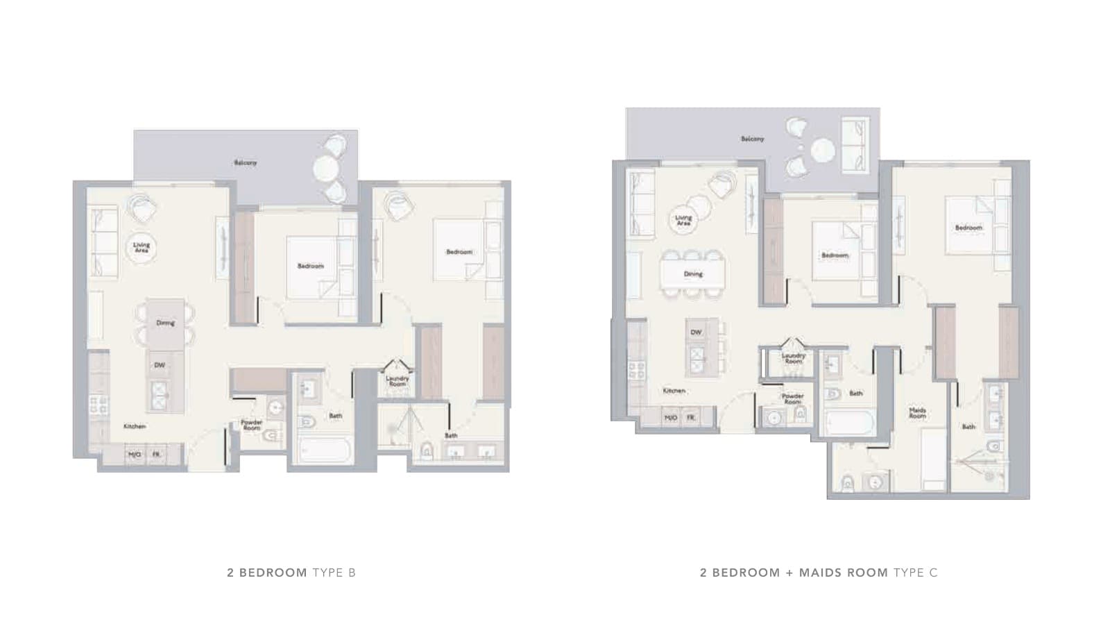The Highbury, 2-Bed Floor Plan, type: