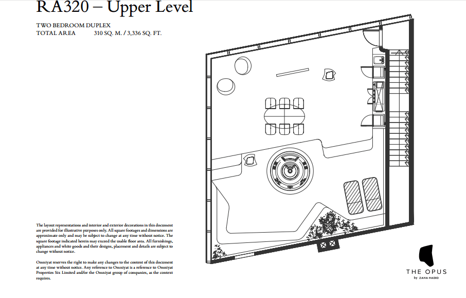 The Opus, 2-Bed Floor Plan, type: 2 Bedroom