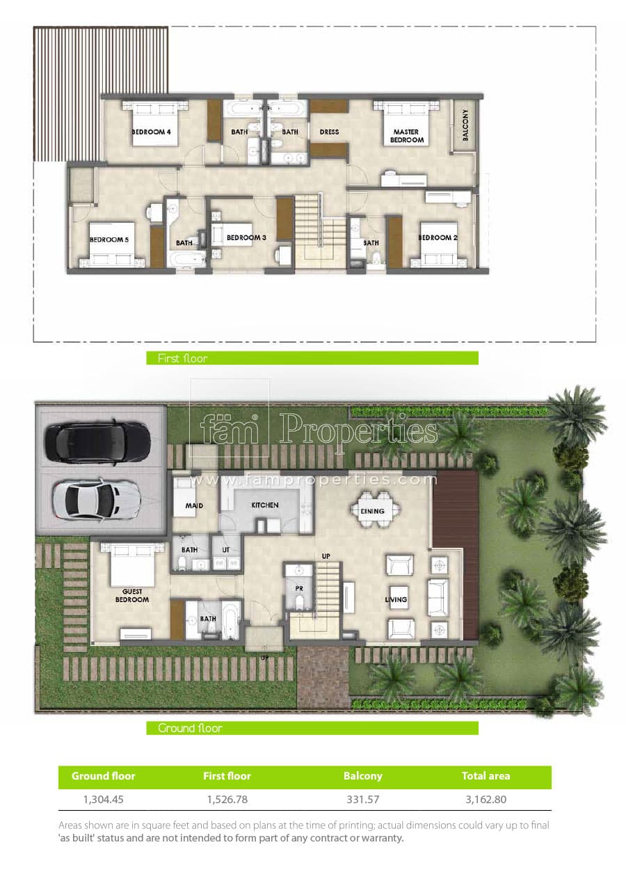 The Park Villas, 5-Bed Floor Plan, type: 5 Bedroom