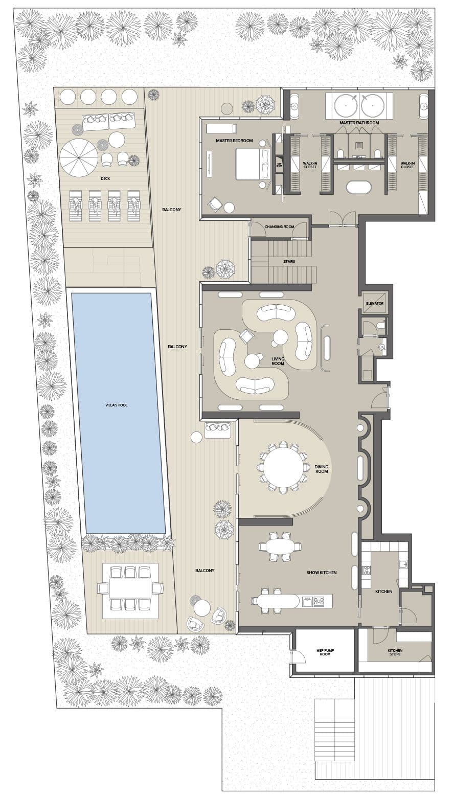 The Ritz Carlton Residences, 4-Bed Floor Plan, type: