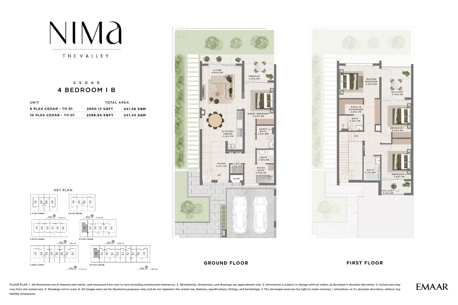 The Valley - Nima, 4-Bed Floor Plan, type:
