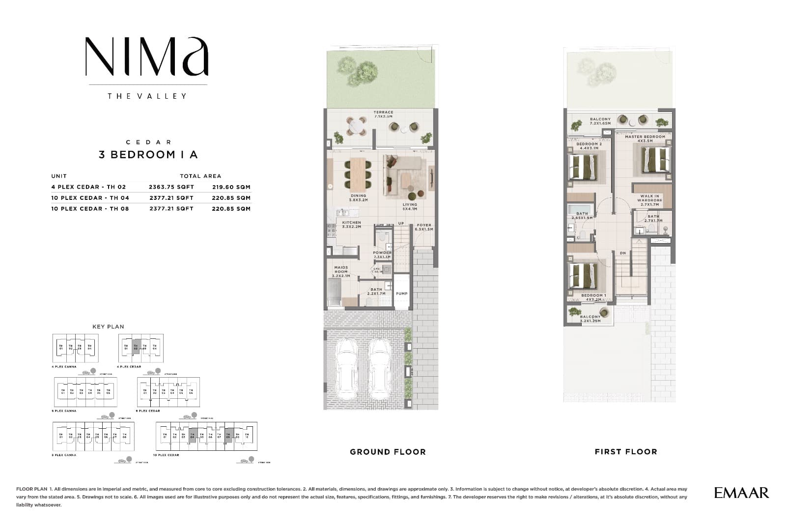 The Valley - Nima, 3-Bed Floor Plan, type: