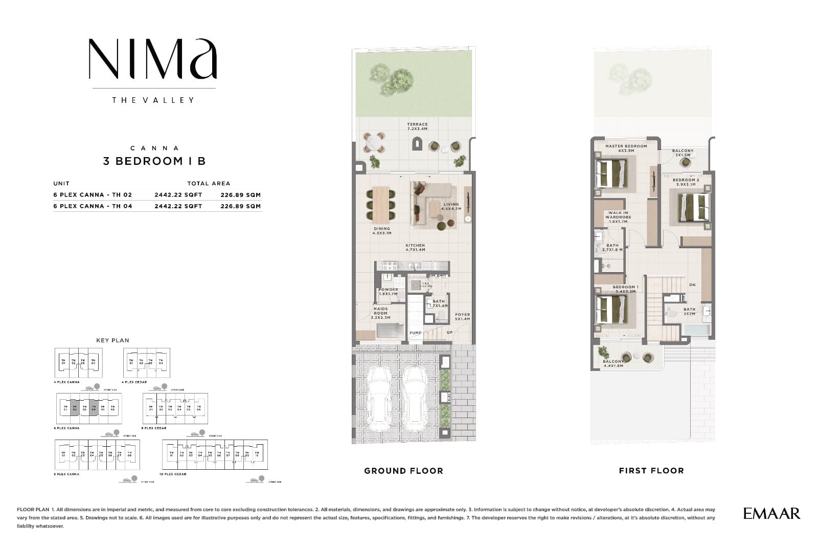 The Valley - Nima, 3-Bed Floor Plan, type: