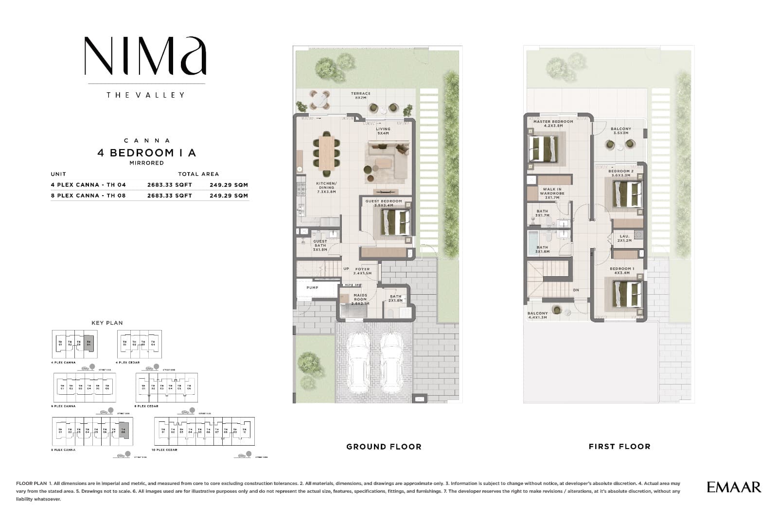 The Valley - Nima, 4-Bed Floor Plan, type: