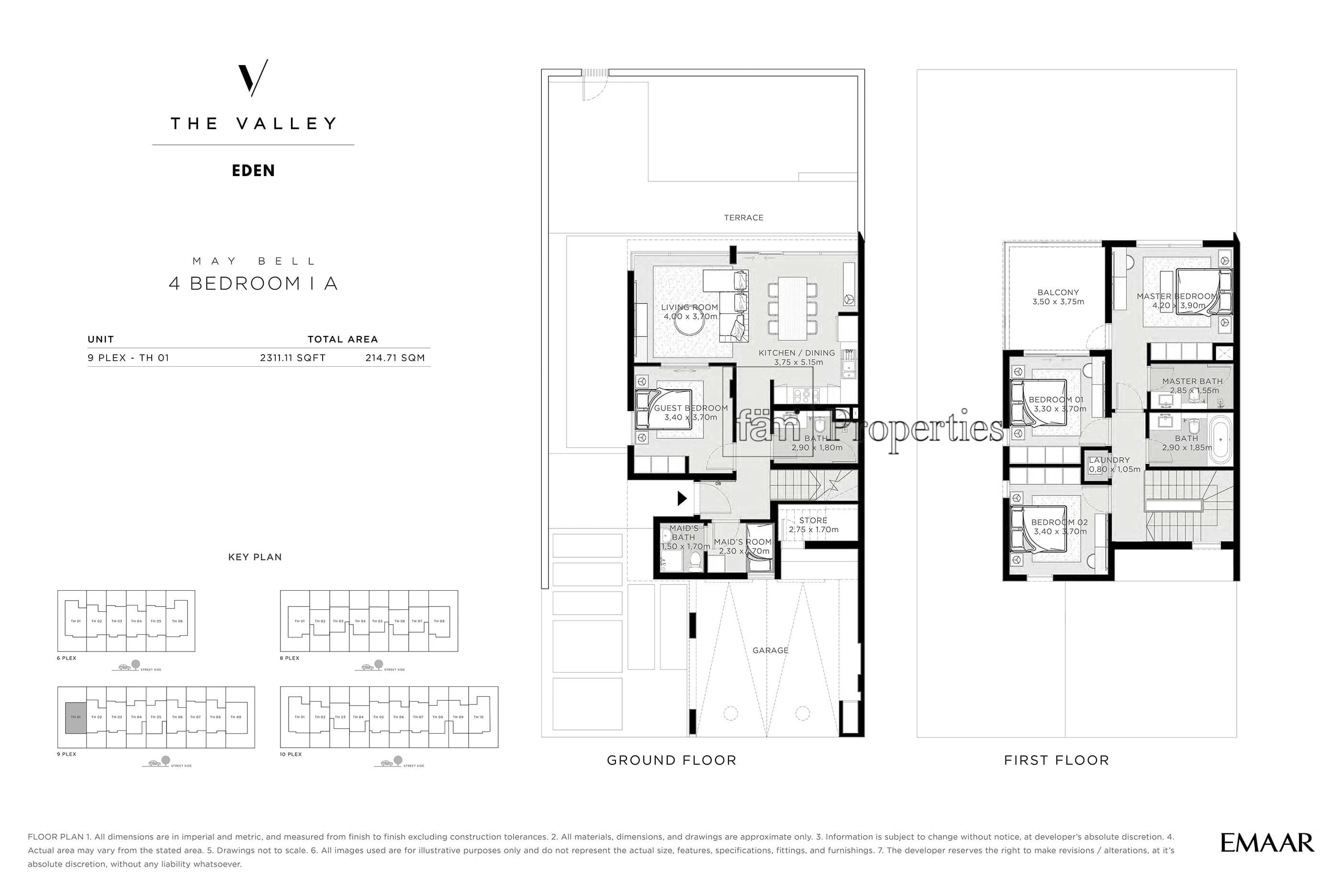 The Valley, 4-Bed Floor Plan, type: May Bell