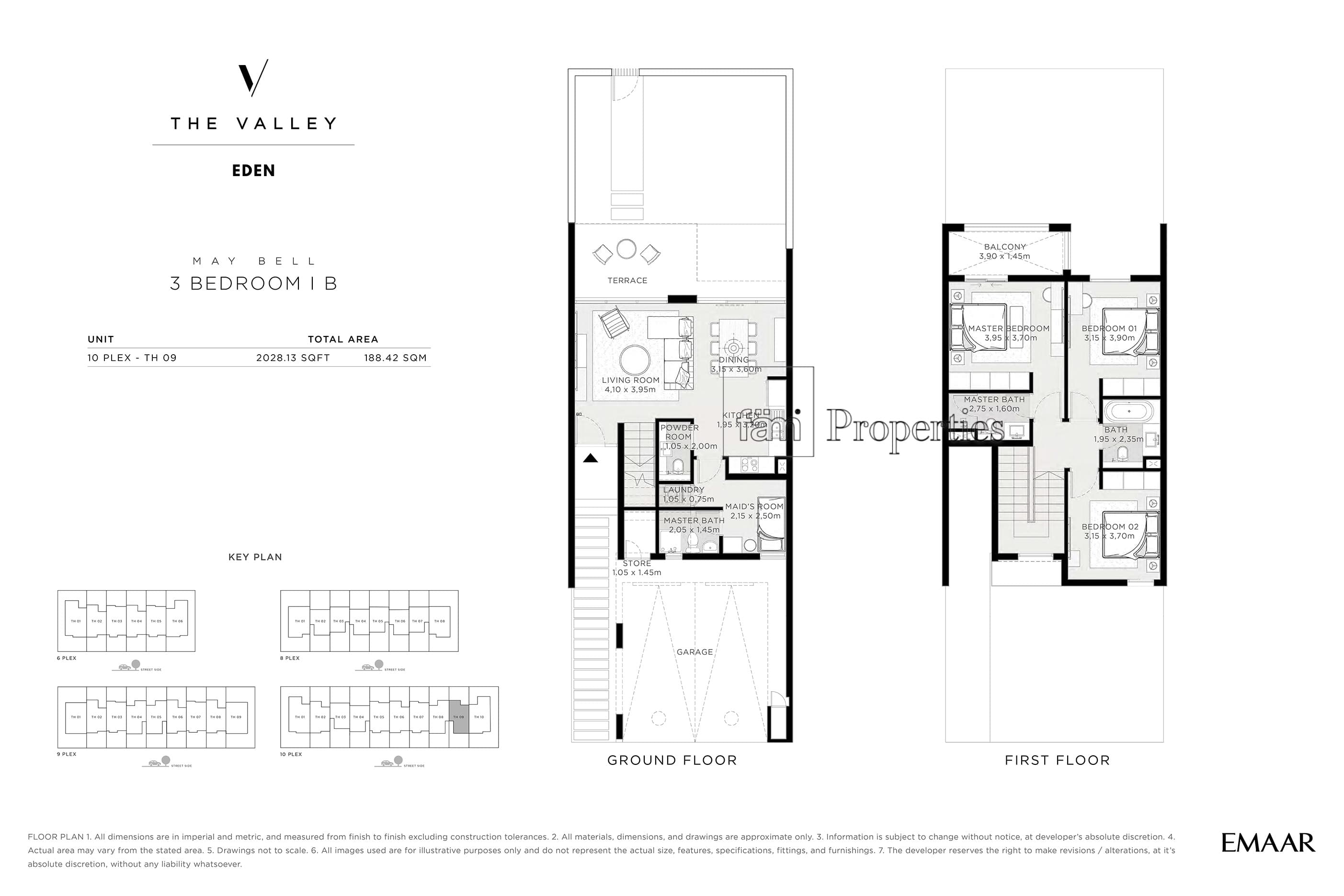 The Valley, 3-Bed Floor Plan, type: May Bell