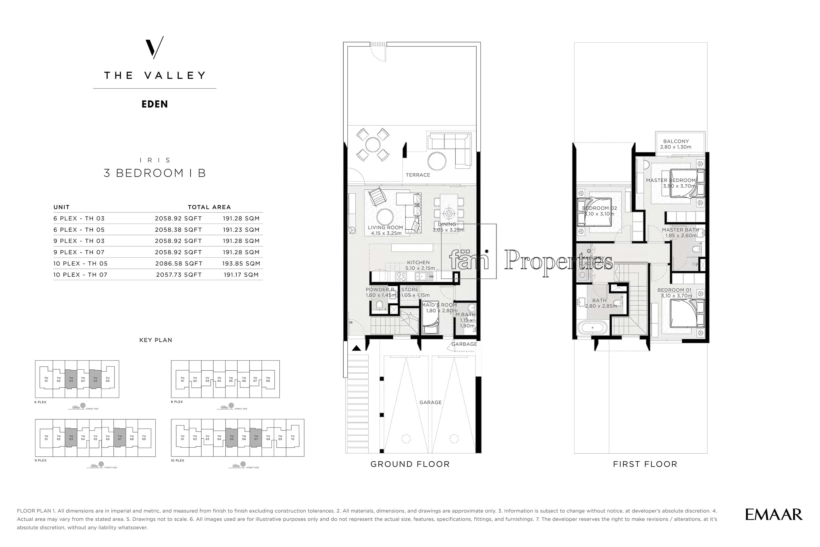 The Valley, 3-Bed Floor Plan, type: IRIS