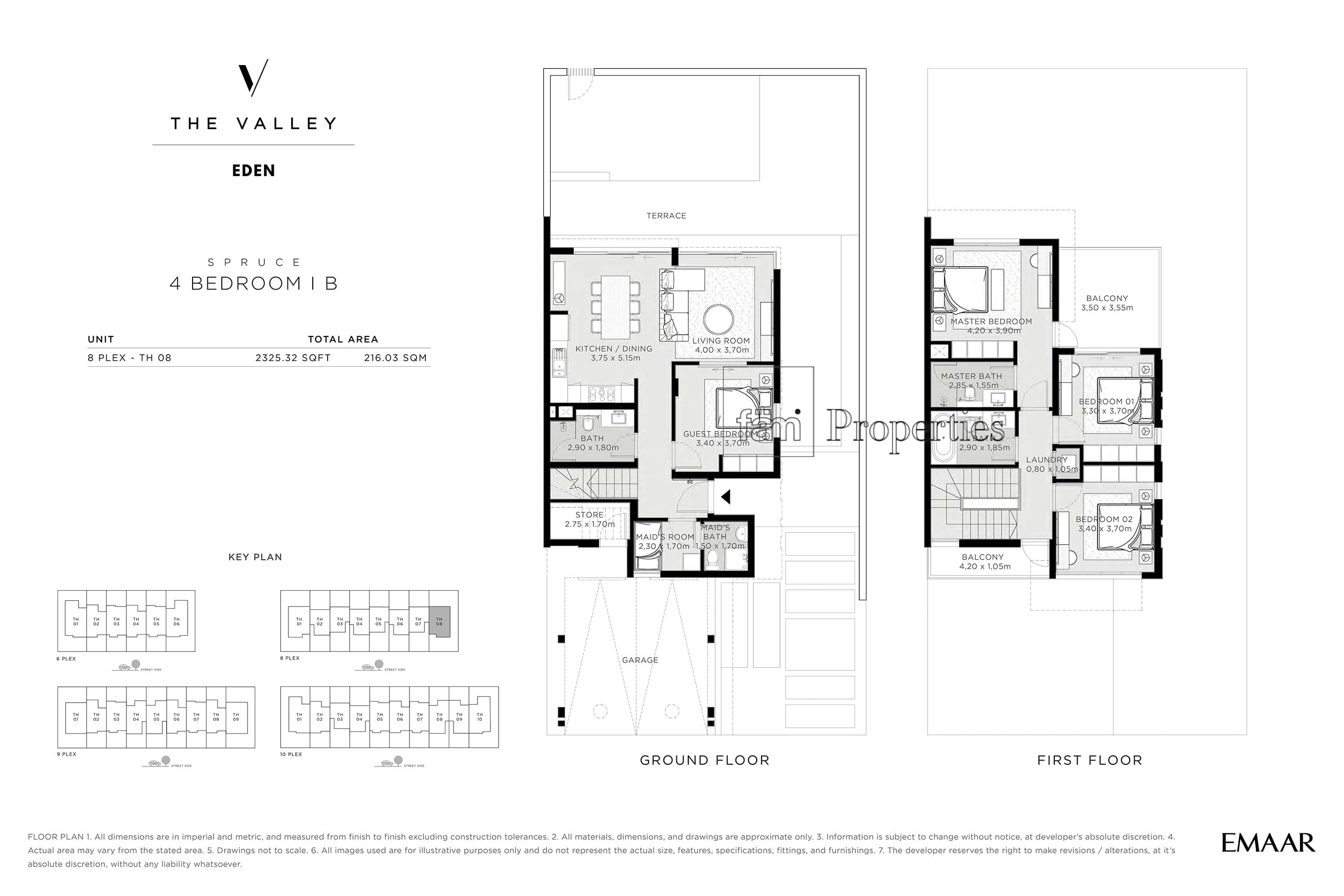 The Valley, 4-Bed Floor Plan, type: SPRUCE