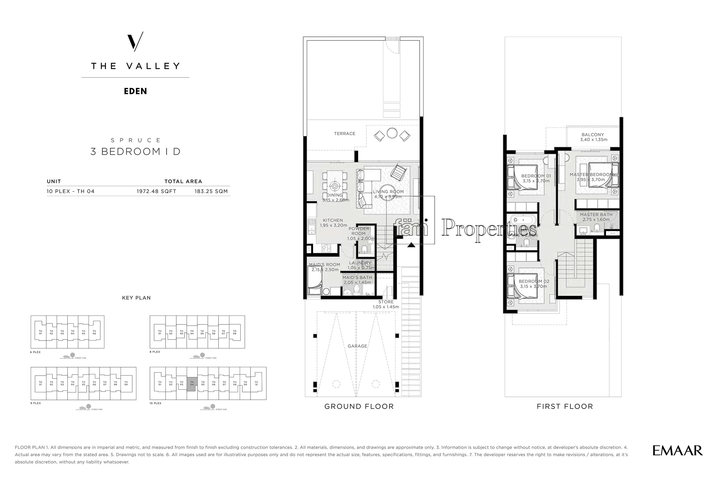 The Valley, 3-Bed Floor Plan, type: SPRUCE