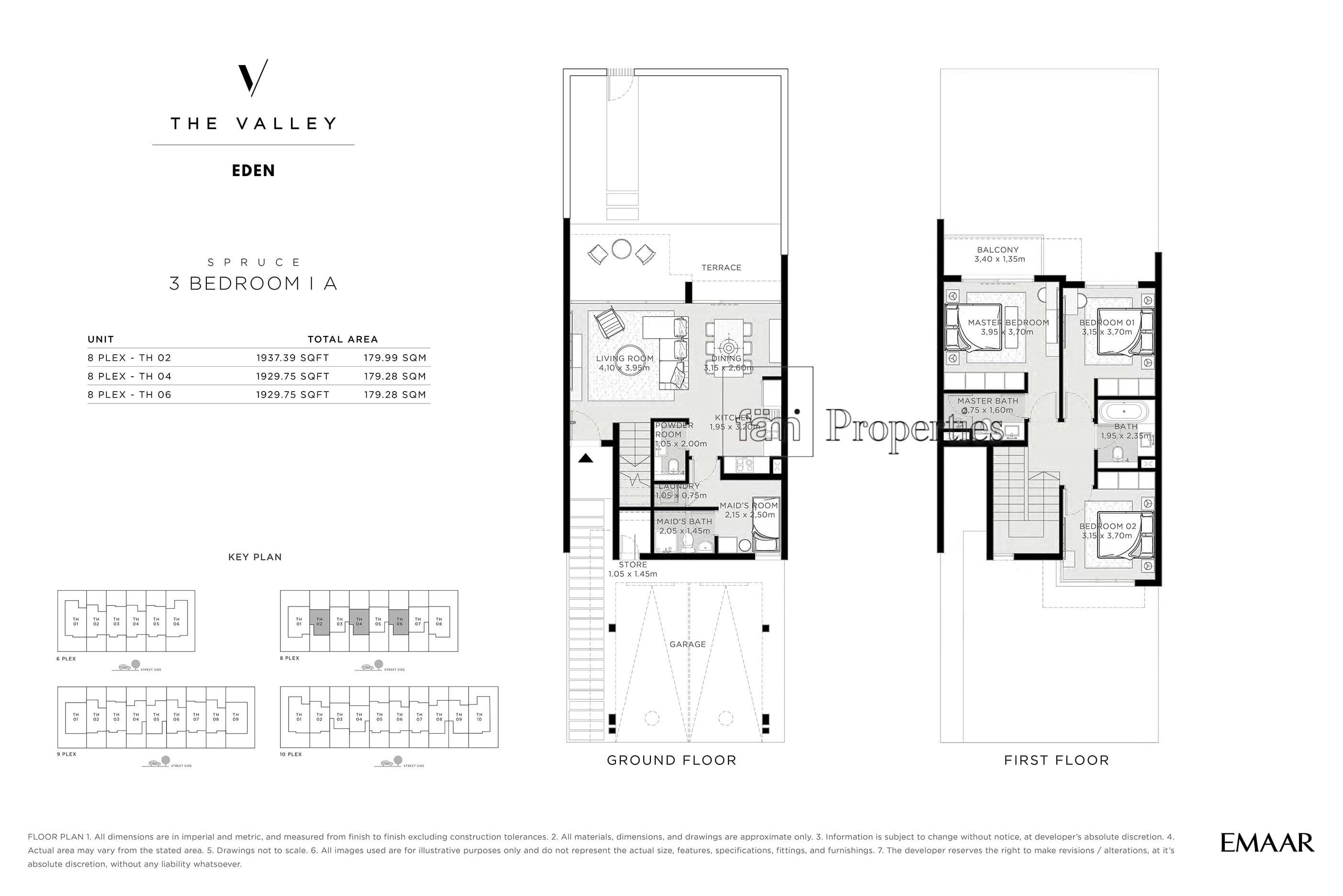 The Valley, 3-Bed Floor Plan, type: SPRUCE