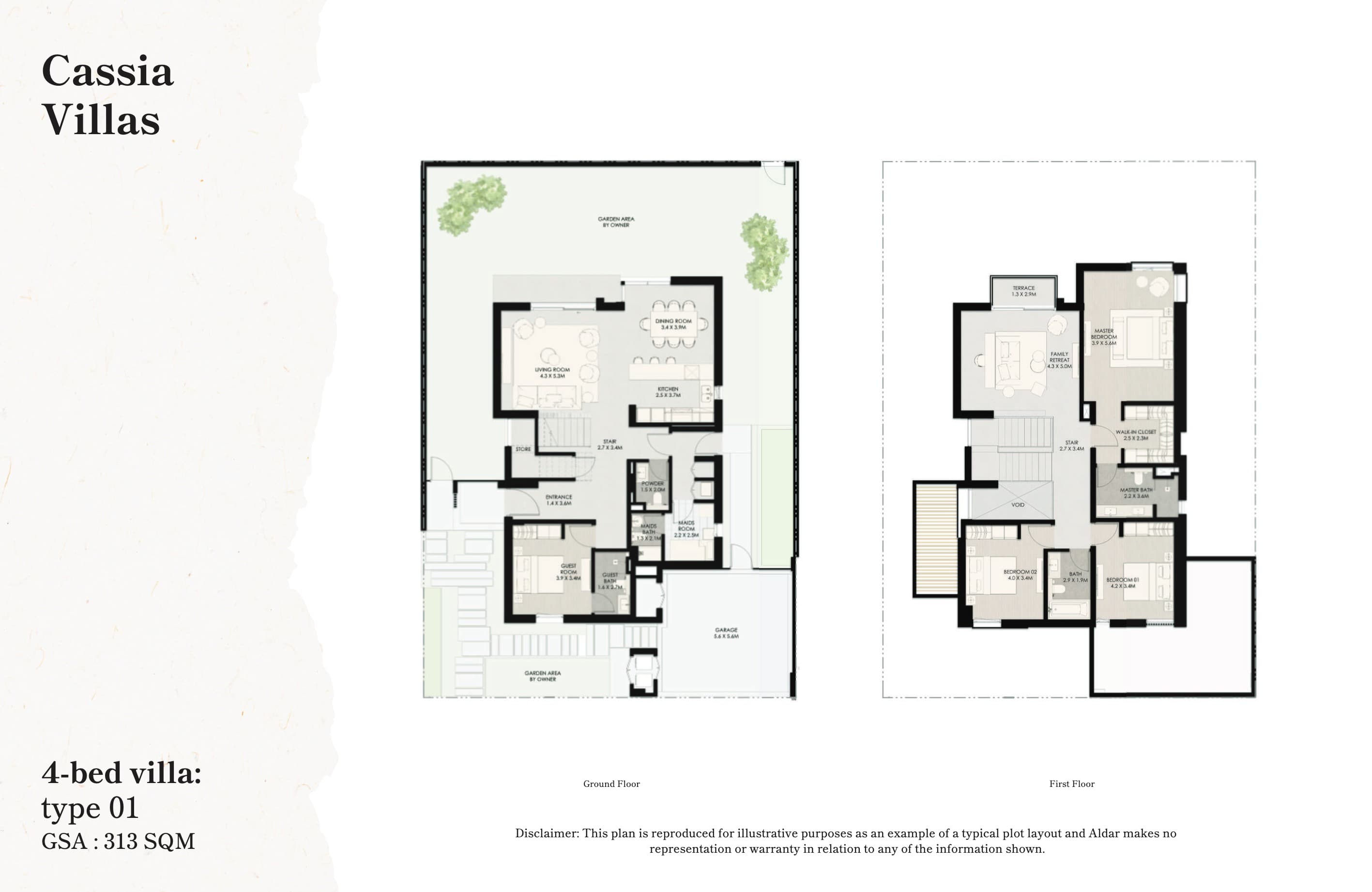 The Wilds, 4-Bed Floor Plan, type: Cassia Villas - Type 1 - 4BR
