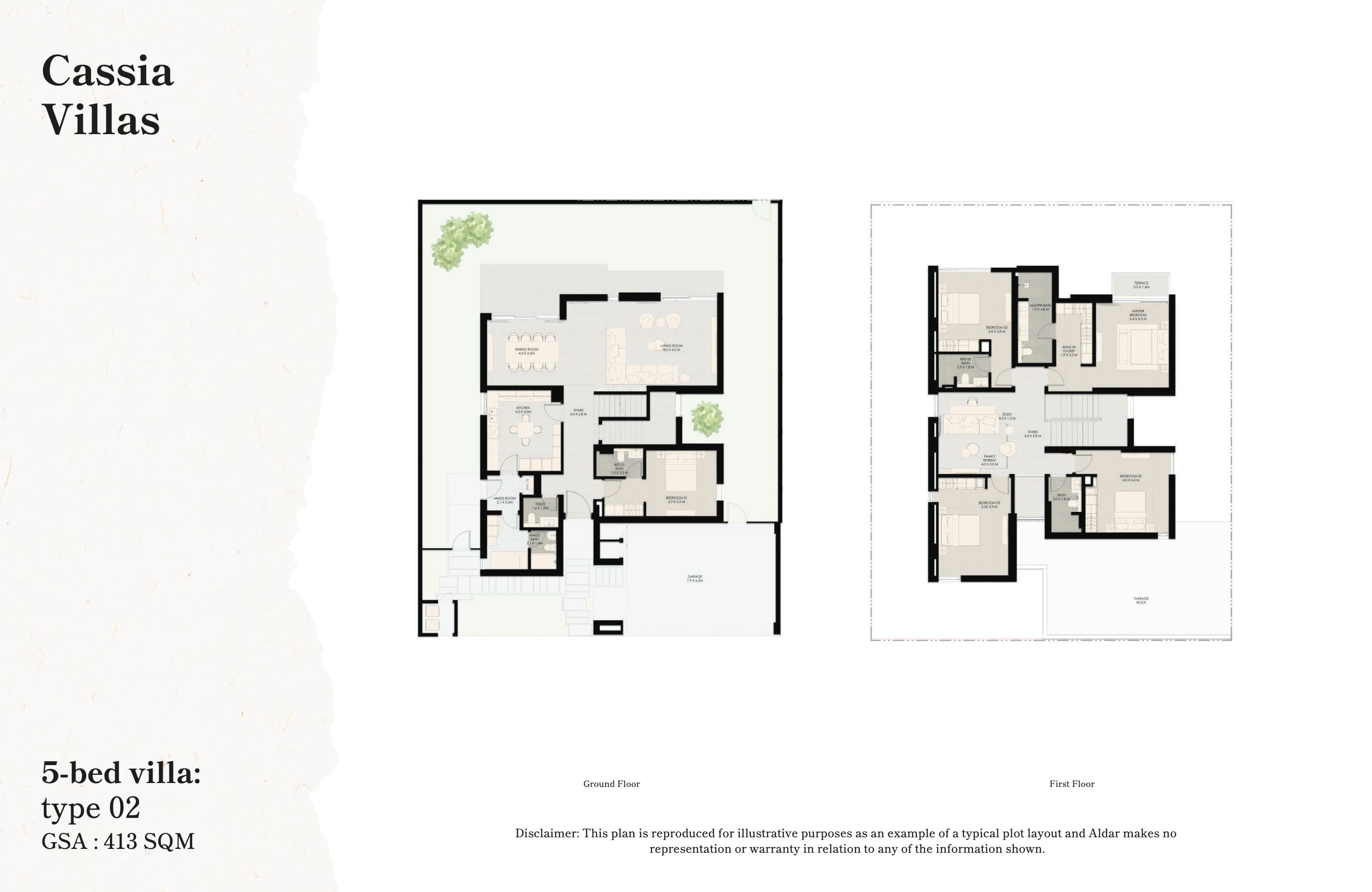 The Wilds, 5-Bed Floor Plan, type: Cassia Villas - Type 2 - 5BR