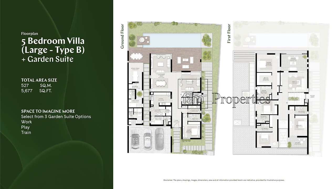 Tilal Al Ghaf, 5-Bed Floor Plan, type: 5 Bedroom